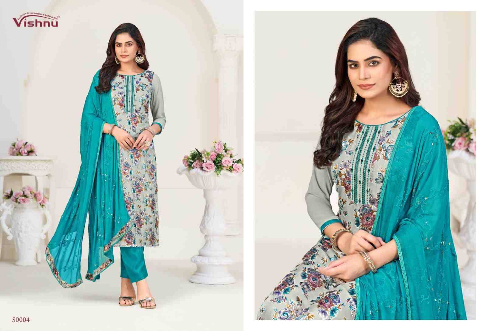 Libbas Vol-2 By Vishnu 50001 To 50012 Series Beautiful Stylish Festive Suits Fancy Colorful Casual Wear & Ethnic Wear & Ready To Wear Georgette Brasso Dresses At Wholesale Price