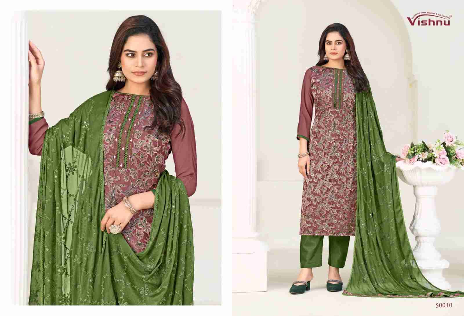 Libbas Vol-2 By Vishnu 50001 To 50012 Series Beautiful Stylish Festive Suits Fancy Colorful Casual Wear & Ethnic Wear & Ready To Wear Georgette Brasso Dresses At Wholesale Price