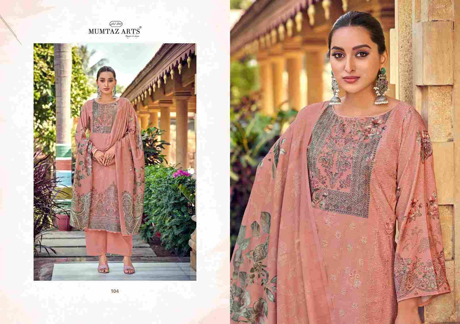 Vaani By Mumtaz Arts 101 To 104 Series Beautiful Festive Suits Colorful Stylish Fancy Casual Wear & Ethnic Wear Pure Jam Satin Print Dresses At Wholesale Price