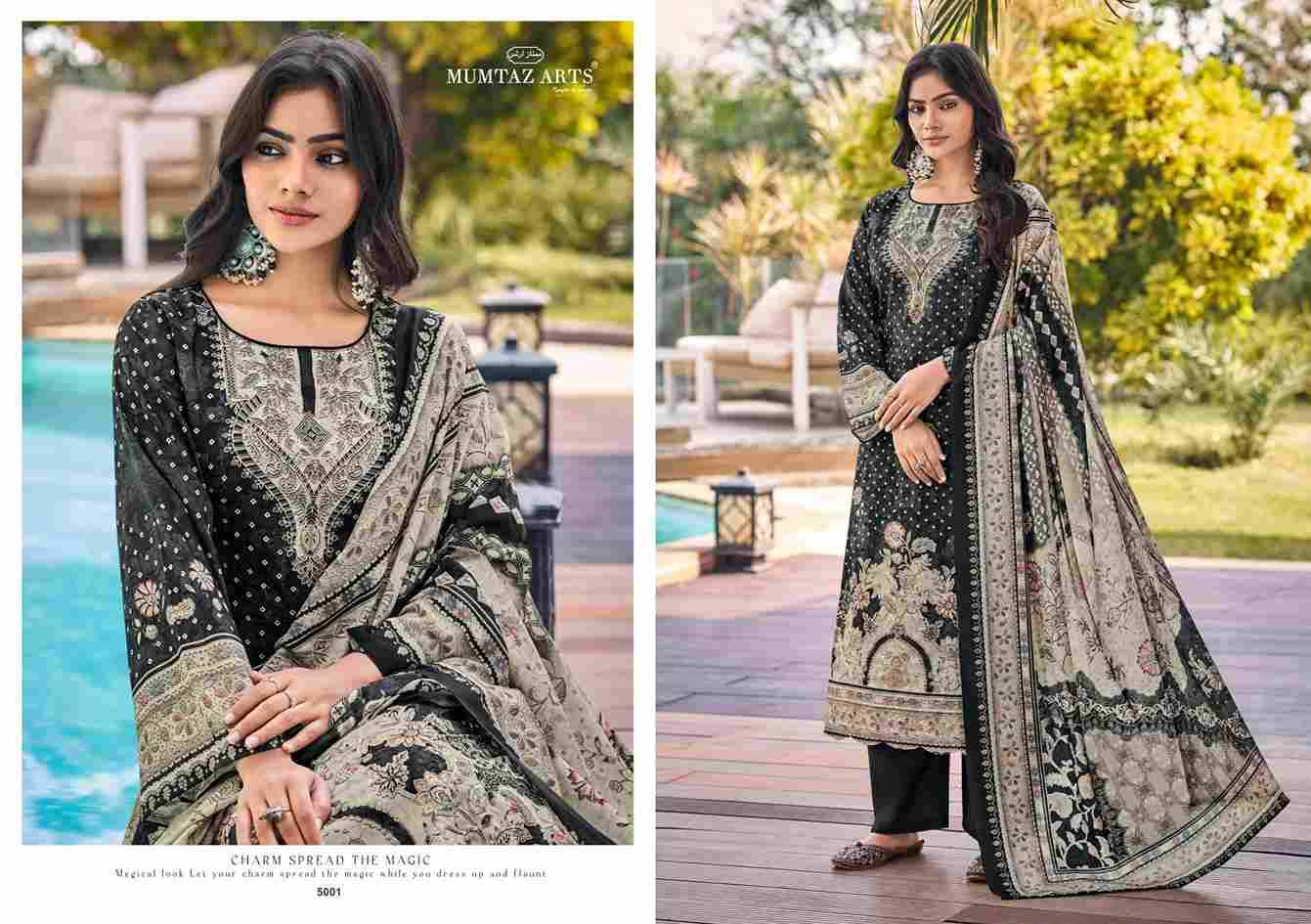 Jasmin By Mumtaz Arts 5001 To 5004 Series Beautiful Festive Suits Colorful Stylish Fancy Casual Wear & Ethnic Wear Pure Jam Satin Print Dresses At Wholesale Price