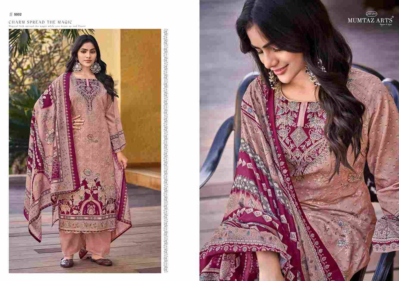 Jasmin By Mumtaz Arts 5001 To 5004 Series Beautiful Festive Suits Colorful Stylish Fancy Casual Wear & Ethnic Wear Pure Jam Satin Print Dresses At Wholesale Price