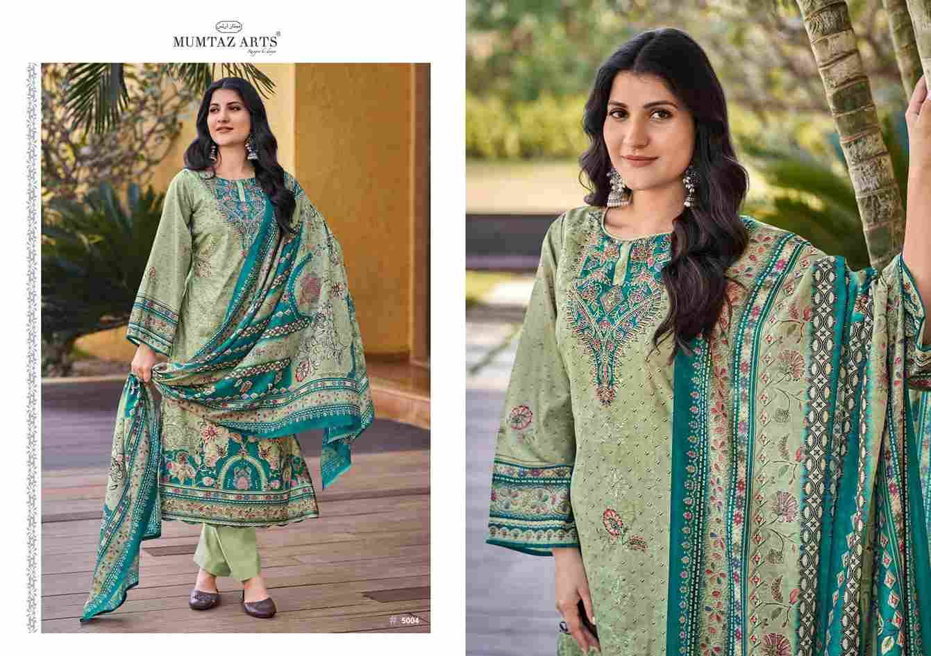 Jasmin By Mumtaz Arts 5001 To 5004 Series Beautiful Festive Suits Colorful Stylish Fancy Casual Wear & Ethnic Wear Pure Jam Satin Print Dresses At Wholesale Price