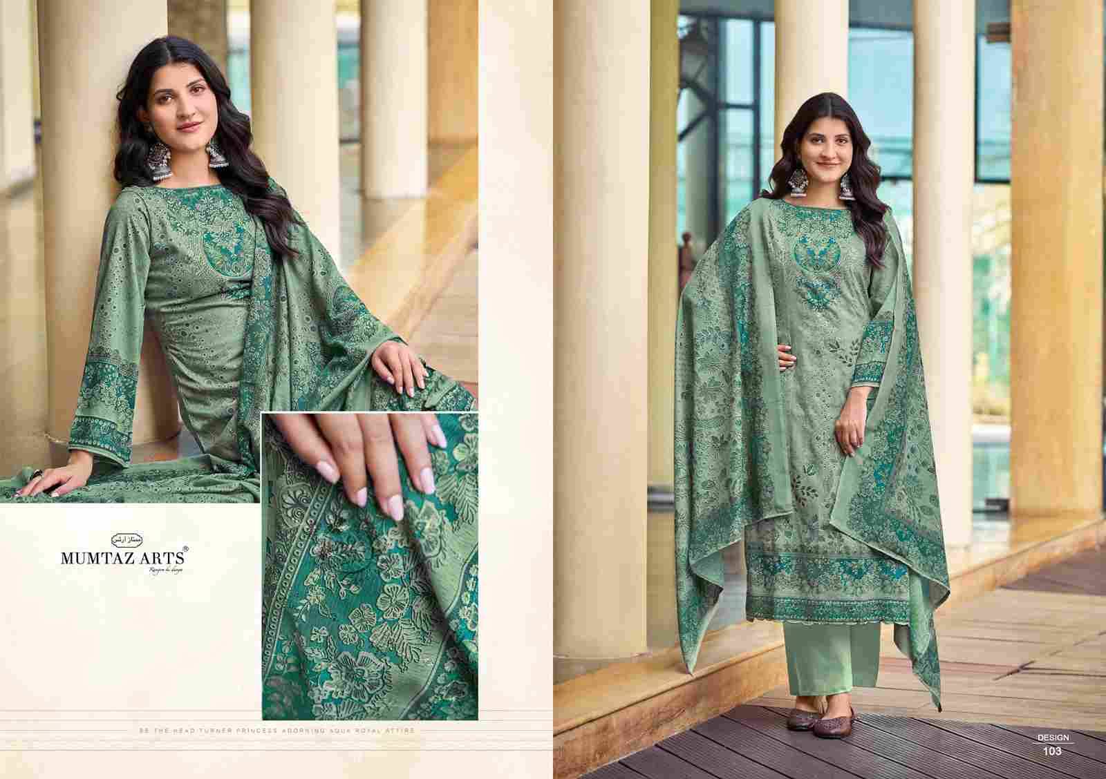 Veda By Mumtaz Arts 101 To 104 Series Beautiful Festive Suits Colorful Stylish Fancy Casual Wear & Ethnic Wear Pure Jam Satin Print Dresses At Wholesale Price