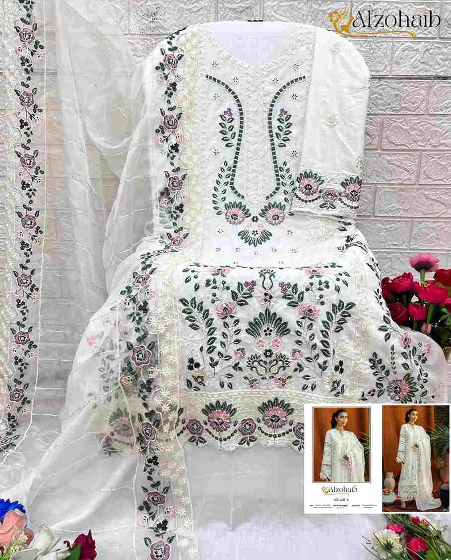 Alzohaib 1227 Colours By Alzohaib 1227-A To 1227-B Series Beautiful Pakistani Suits Stylish Fancy Colorful Party Wear & Occasional Wear Cambric Cotton Print Dresses At Wholesale Price