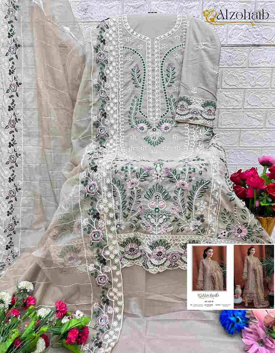 Alzohaib 1227 Colours By Alzohaib 1227-A To 1227-B Series Beautiful Pakistani Suits Stylish Fancy Colorful Party Wear & Occasional Wear Cambric Cotton Print Dresses At Wholesale Price