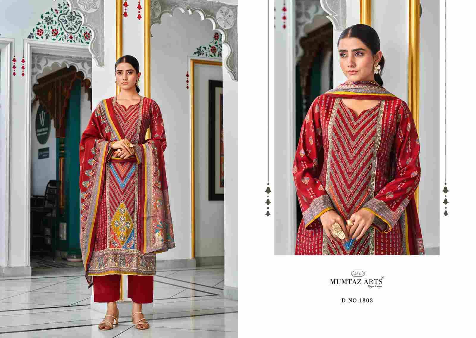 Tohfa By Mumtaz Arts 1801 To 1804 Series Designer Festive Suits Collection Beautiful Stylish Fancy Colorful Party Wear & Occasional Wear Pure Muslin Dresses At Wholesale Price