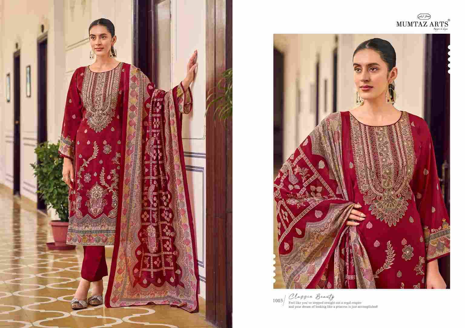 Lilly Petals By Mumtaz Arts 1001 To 1003 Series Beautiful Festive Suits Stylish Fancy Colorful Casual Wear & Ethnic Wear Pure Viscose Muslin Print Dresses At Wholesale Price