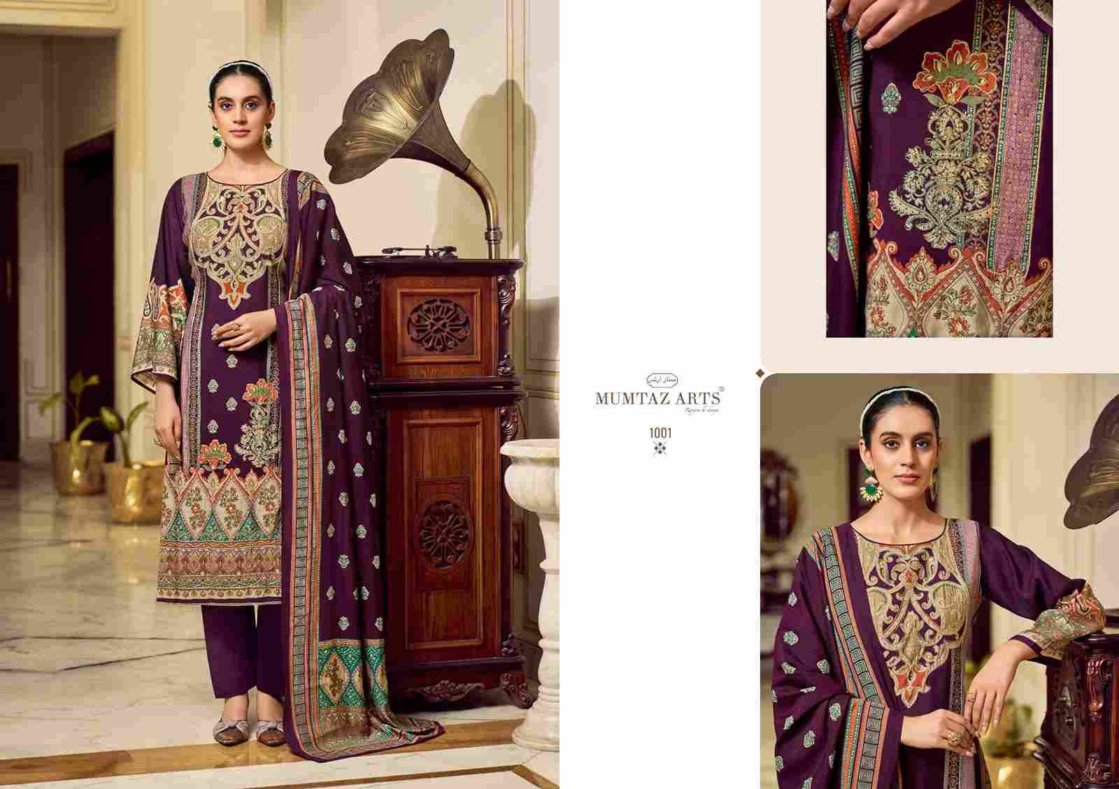 Mehr-E-Gul By Mumtaz Arts 1001 To 1004 Series Beautiful Festive Suits Stylish Fancy Colorful Casual Wear & Ethnic Wear Pure Muslin Silk Print Dresses At Wholesale Price