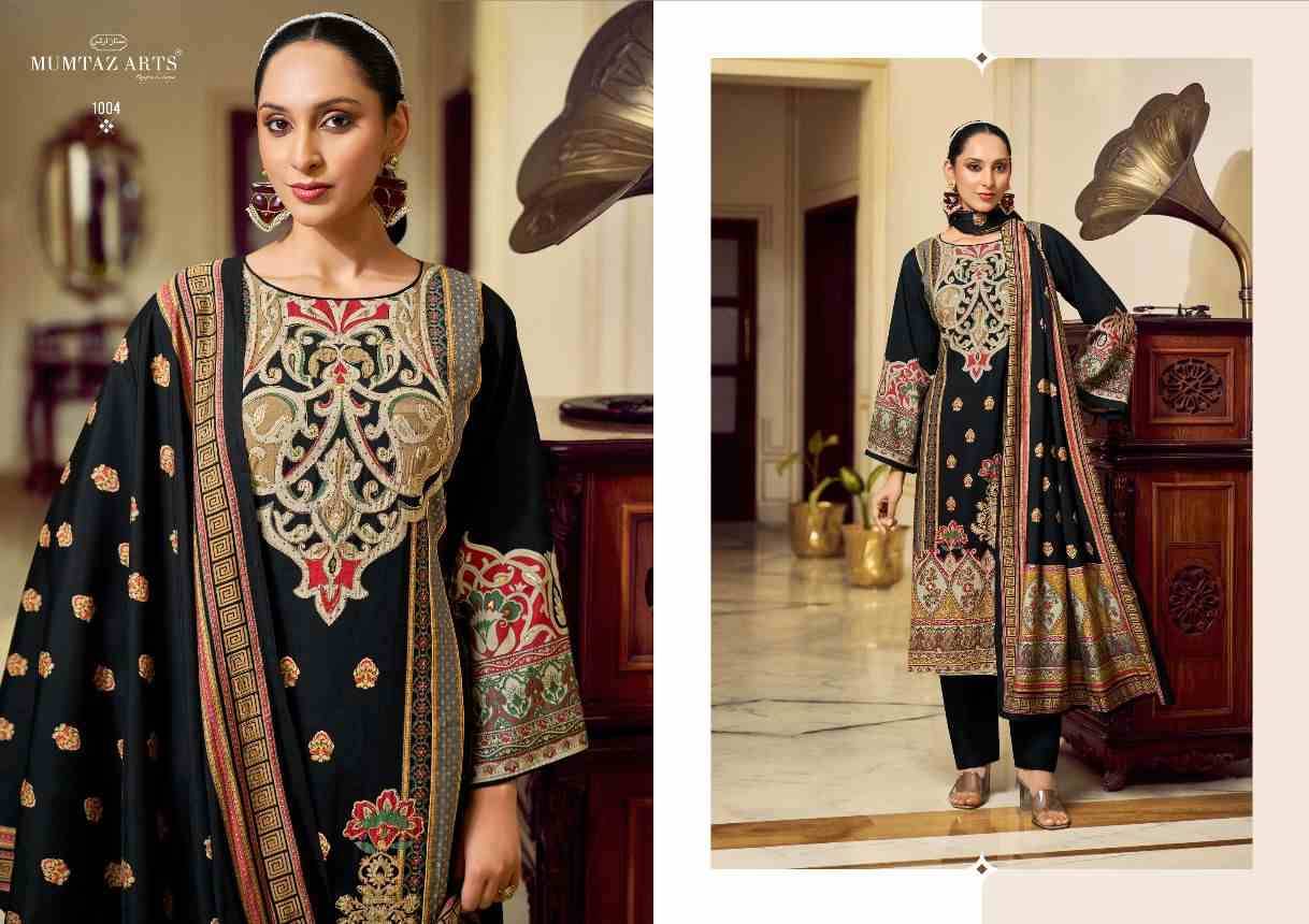 Mehr-E-Gul By Mumtaz Arts 1001 To 1004 Series Beautiful Festive Suits Stylish Fancy Colorful Casual Wear & Ethnic Wear Pure Muslin Silk Print Dresses At Wholesale Price