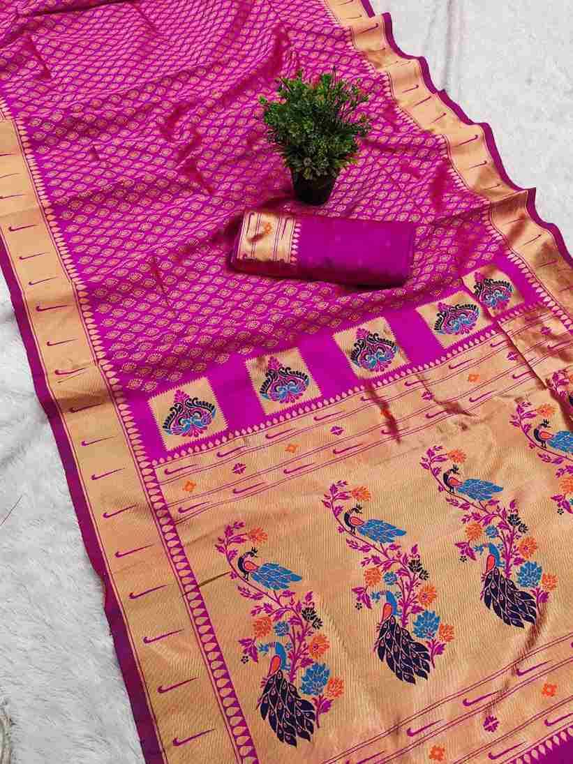 Lc-916 By Fashid Wholesale 01 To 08 Series Indian Traditional Wear Collection Beautiful Stylish Fancy Colorful Party Wear & Occasional Wear Paithani Silk Sarees At Wholesale Price