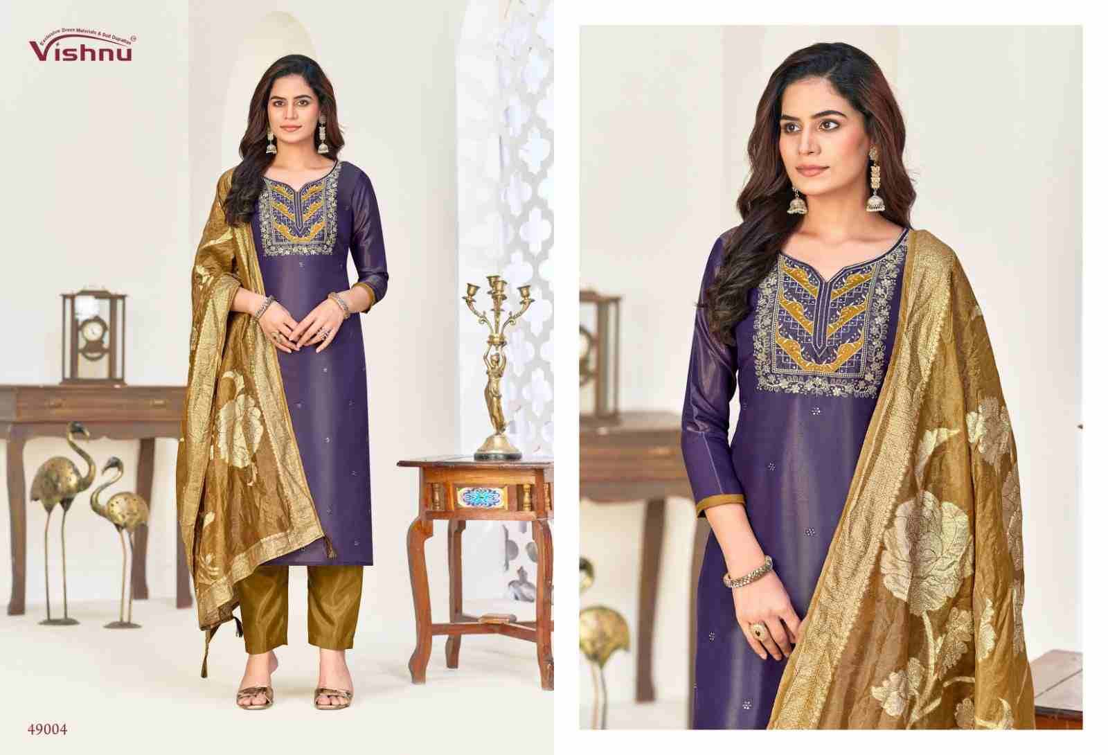 Nadia By Vishnu 49001 To 49012 Series Beautiful Stylish Festive Suits Fancy Colorful Casual Wear & Ethnic Wear & Ready To Wear Cosmos Simmer Dresses At Wholesale Price