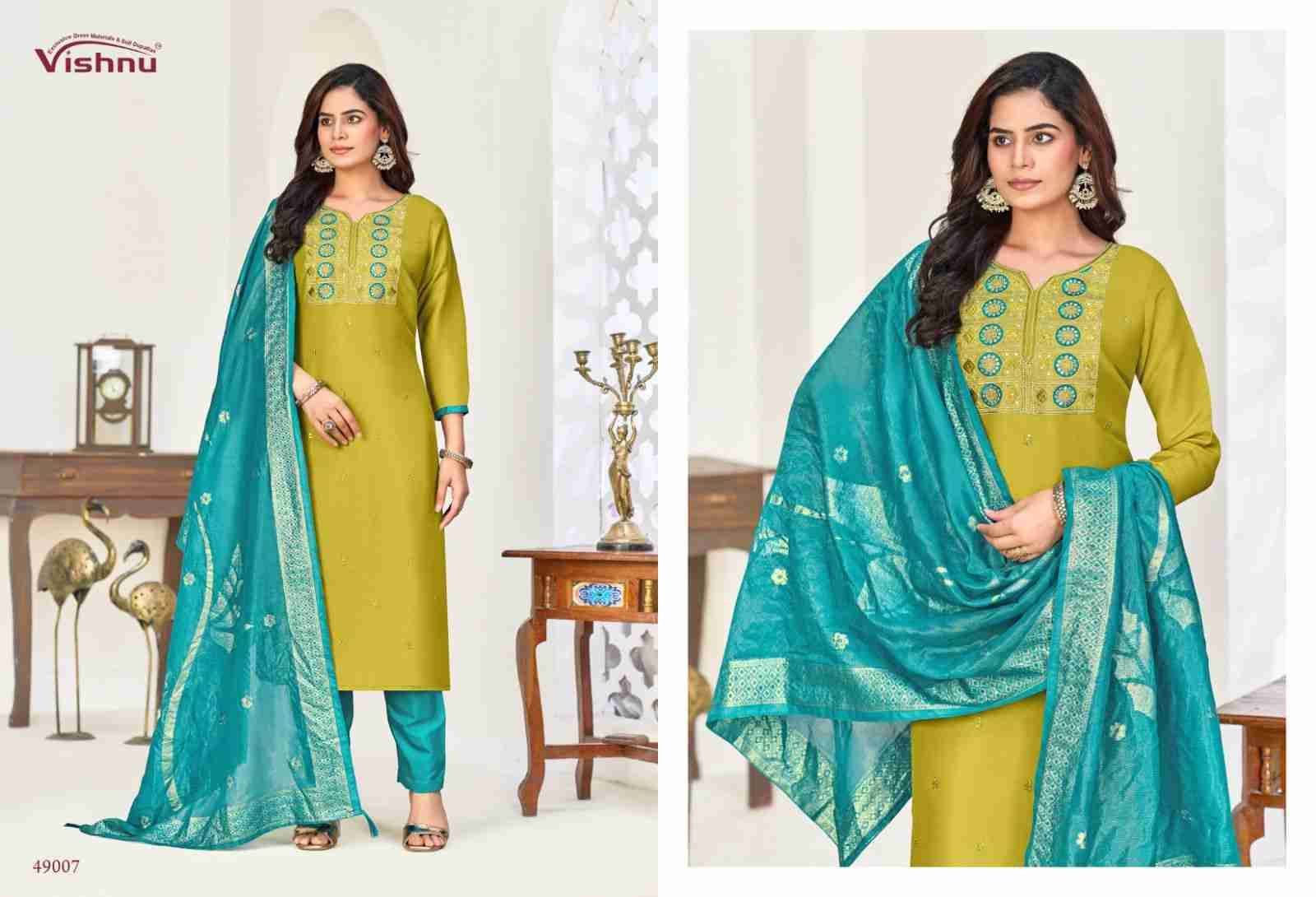 Nadia By Vishnu 49001 To 49012 Series Beautiful Stylish Festive Suits Fancy Colorful Casual Wear & Ethnic Wear & Ready To Wear Cosmos Simmer Dresses At Wholesale Price