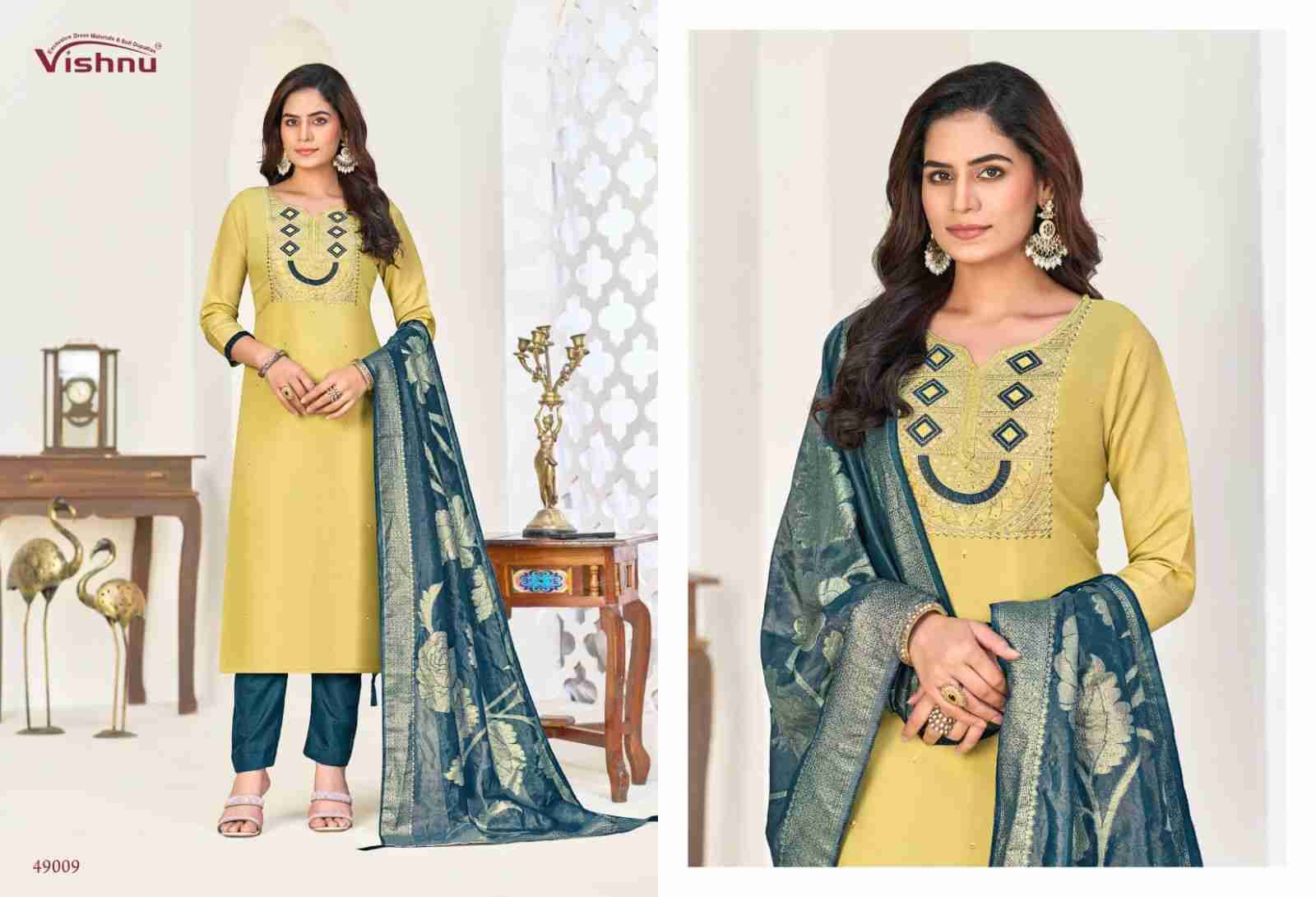 Nadia By Vishnu 49001 To 49012 Series Beautiful Stylish Festive Suits Fancy Colorful Casual Wear & Ethnic Wear & Ready To Wear Cosmos Simmer Dresses At Wholesale Price