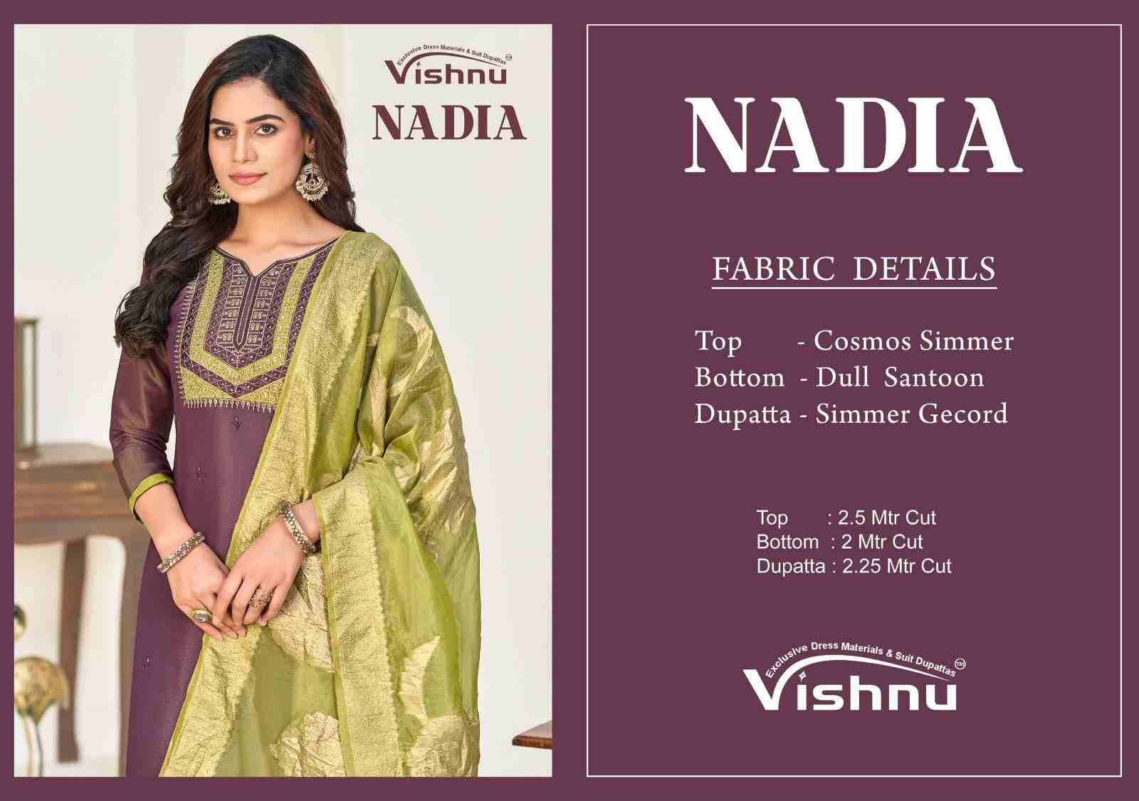 Nadia By Vishnu 49001 To 49012 Series Beautiful Stylish Festive Suits Fancy Colorful Casual Wear & Ethnic Wear & Ready To Wear Cosmos Simmer Dresses At Wholesale Price