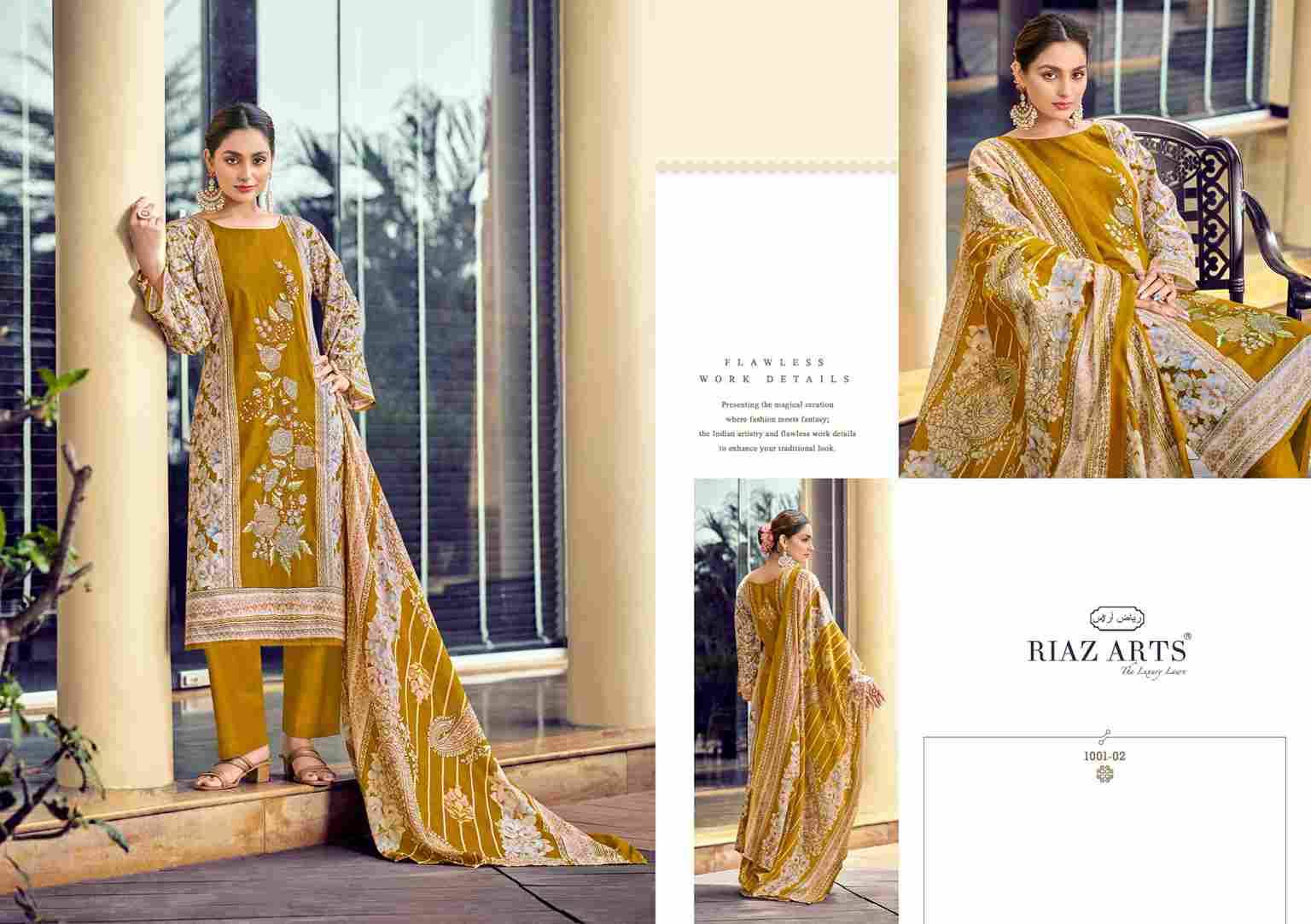Bin Saeed By Riaz Arts 1001-01 To 1001-06 Series Beautiful Festive Suits Stylish Fancy Colorful Casual Wear & Ethnic Wear Pure Cotton Print Dresses At Wholesale Price