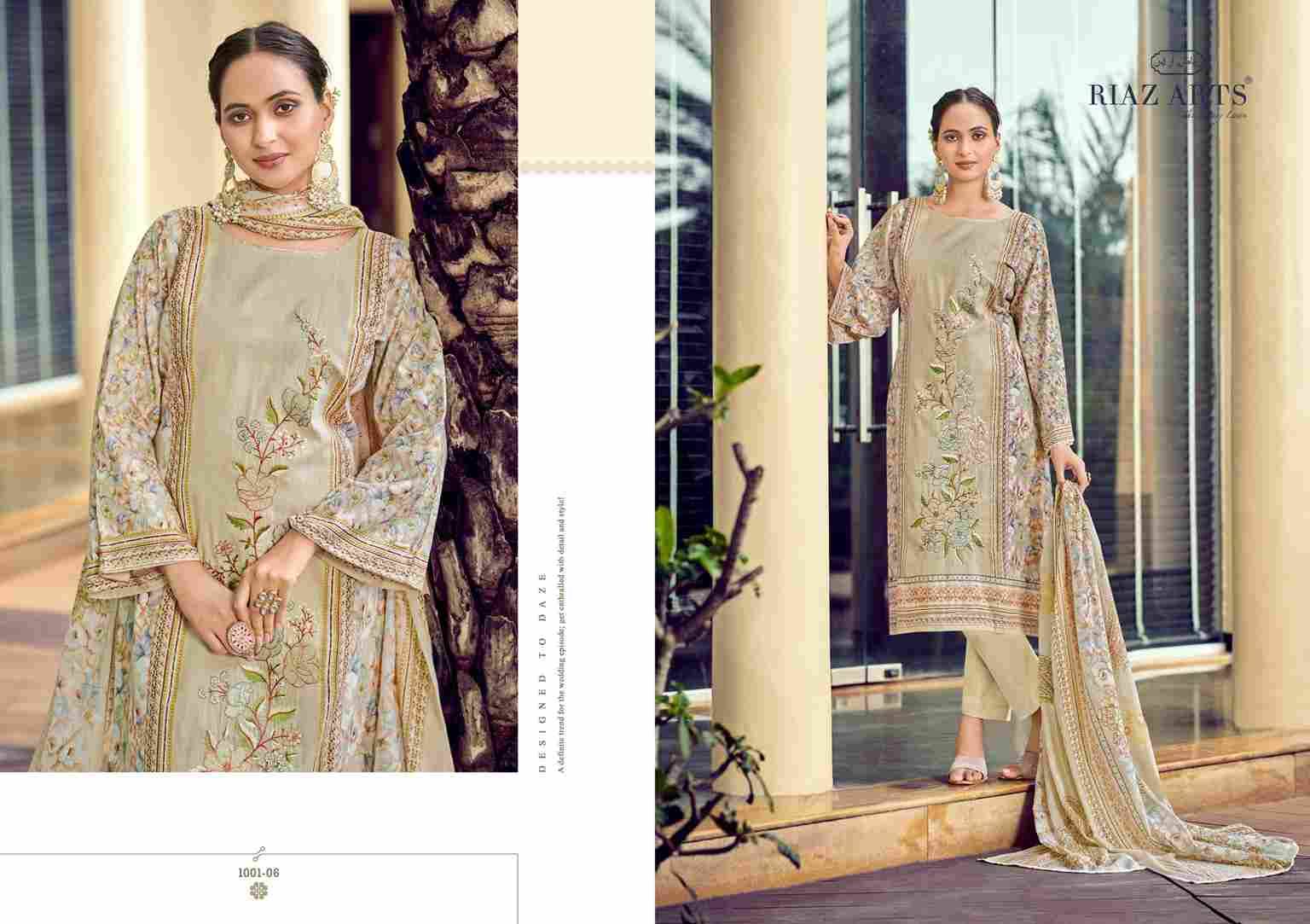 Bin Saeed By Riaz Arts 1001-01 To 1001-06 Series Beautiful Festive Suits Stylish Fancy Colorful Casual Wear & Ethnic Wear Pure Cotton Print Dresses At Wholesale Price