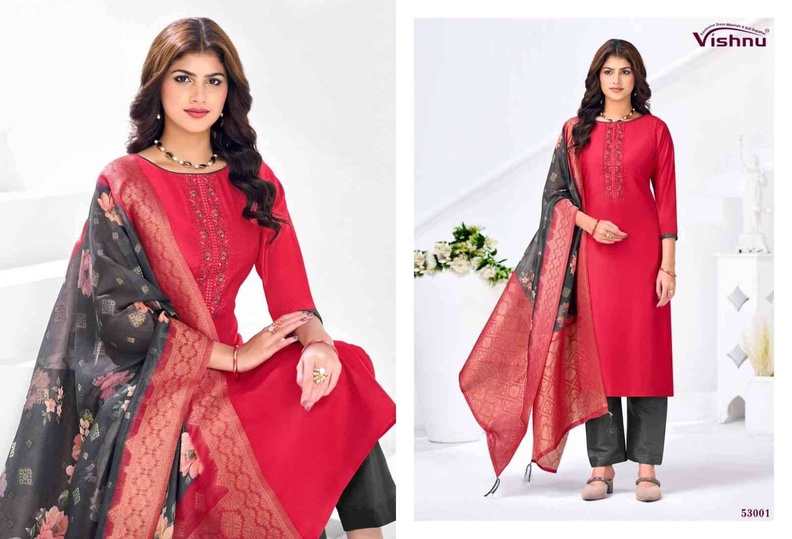 Vyomika Vol-2 By Vishnu 53001 To 53012 Series Beautiful Stylish Festive Suits Fancy Colorful Casual Wear & Ethnic Wear & Ready To Wear Gadhwal Silk Dresses At Wholesale Price