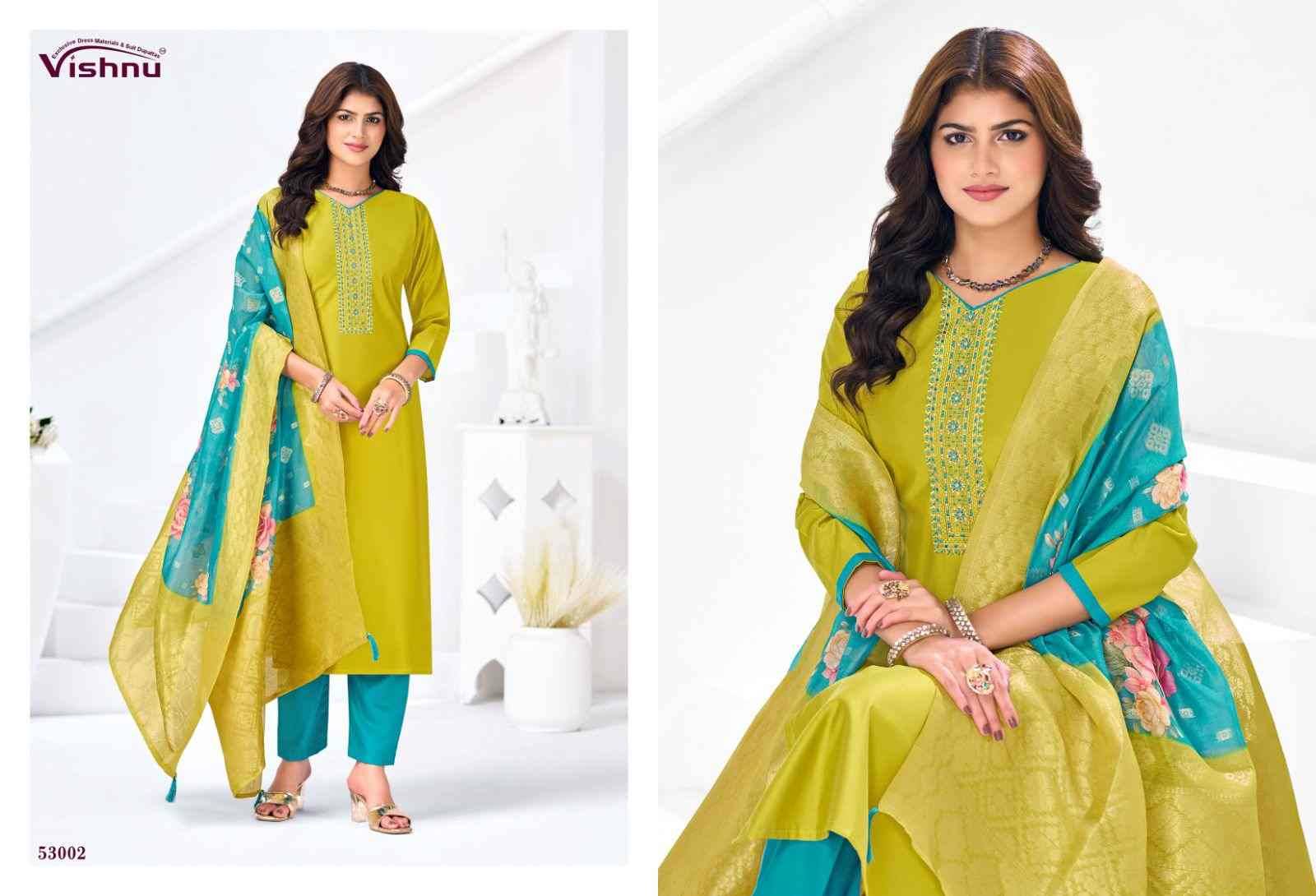Vyomika Vol-2 By Vishnu 53001 To 53012 Series Beautiful Stylish Festive Suits Fancy Colorful Casual Wear & Ethnic Wear & Ready To Wear Gadhwal Silk Dresses At Wholesale Price