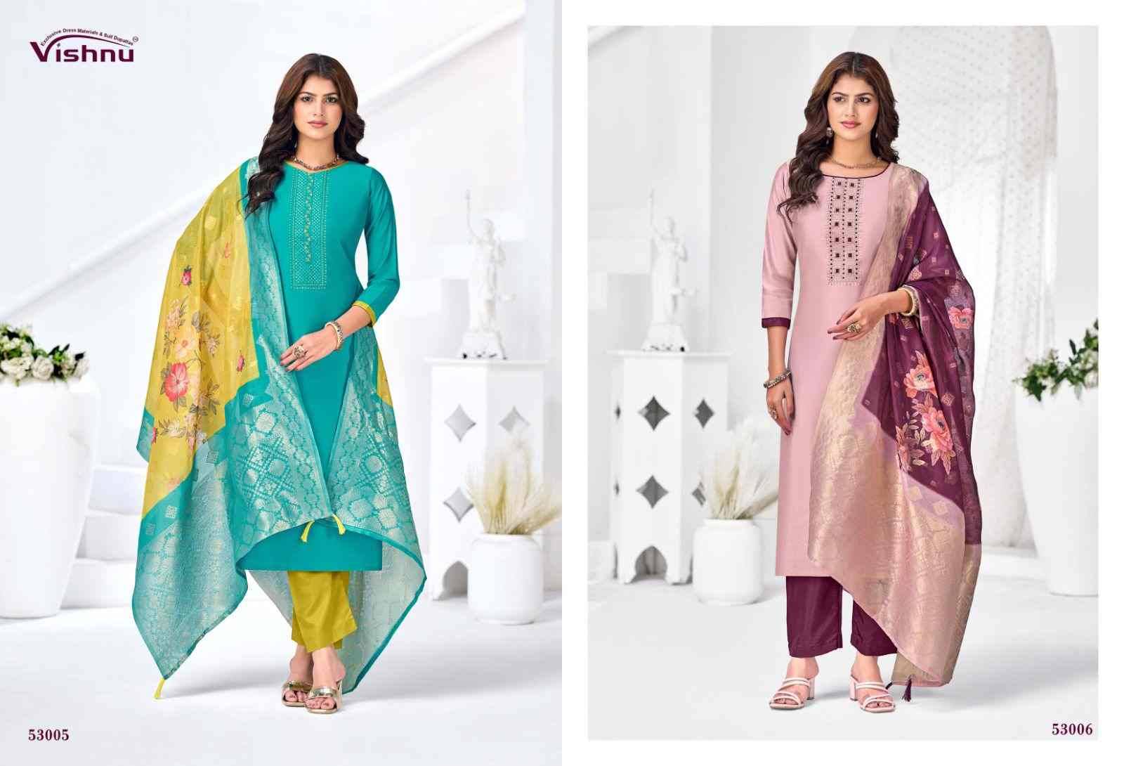 Vyomika Vol-2 By Vishnu 53001 To 53012 Series Beautiful Stylish Festive Suits Fancy Colorful Casual Wear & Ethnic Wear & Ready To Wear Gadhwal Silk Dresses At Wholesale Price