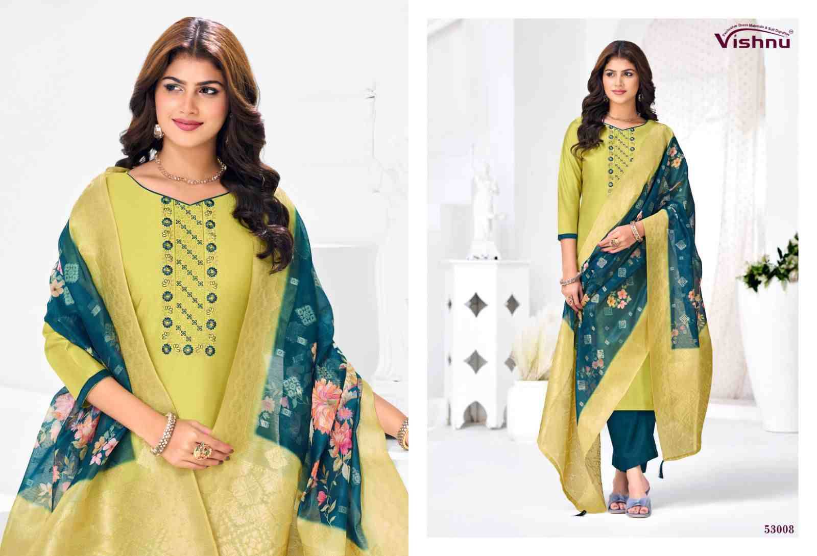 Vyomika Vol-2 By Vishnu 53001 To 53012 Series Beautiful Stylish Festive Suits Fancy Colorful Casual Wear & Ethnic Wear & Ready To Wear Gadhwal Silk Dresses At Wholesale Price