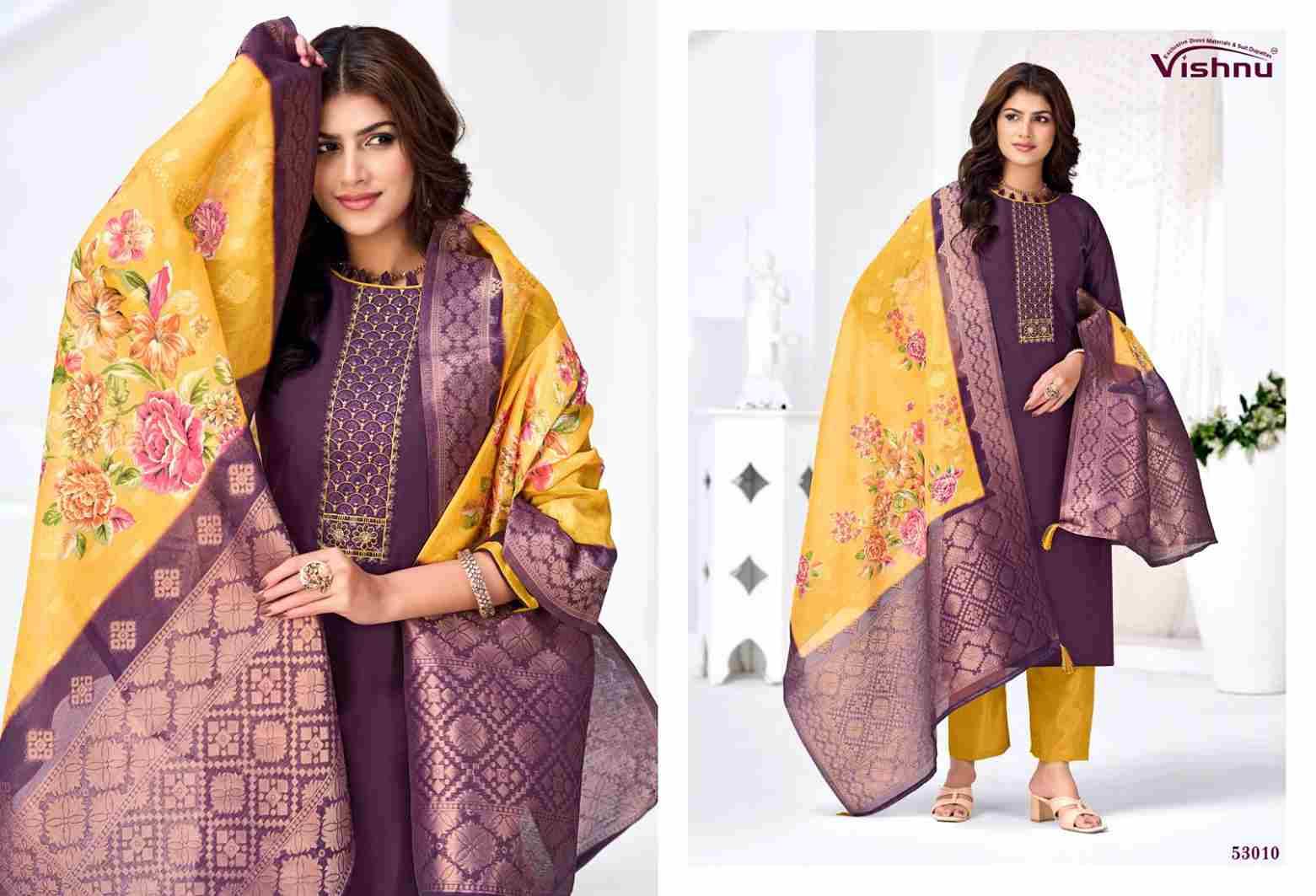 Vyomika Vol-2 By Vishnu 53001 To 53012 Series Beautiful Stylish Festive Suits Fancy Colorful Casual Wear & Ethnic Wear & Ready To Wear Gadhwal Silk Dresses At Wholesale Price
