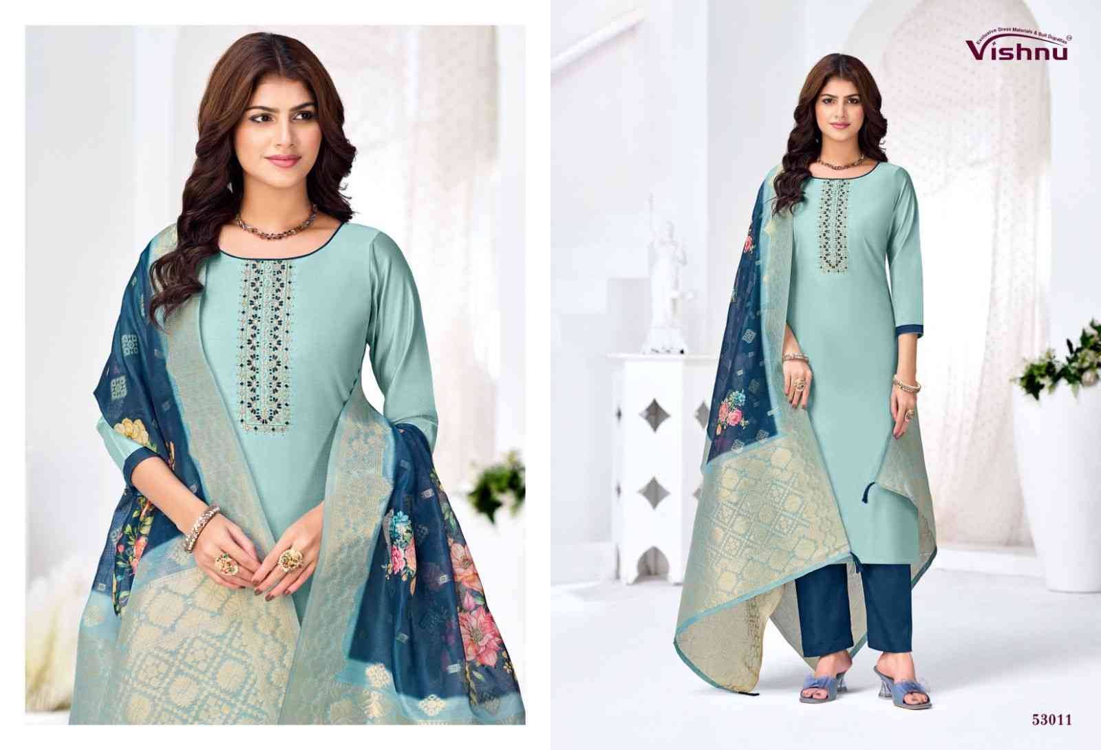 Vyomika Vol-2 By Vishnu 53001 To 53012 Series Beautiful Stylish Festive Suits Fancy Colorful Casual Wear & Ethnic Wear & Ready To Wear Gadhwal Silk Dresses At Wholesale Price