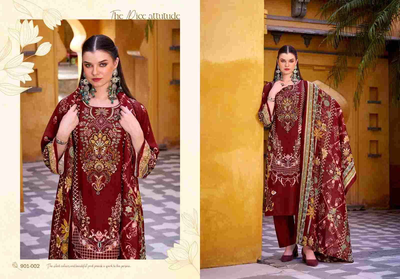 Riwayat Vol-14 By Belliza 901-001 To 901-008 Series Beautiful Festive Suits Stylish Fancy Colorful Casual Wear & Ethnic Wear Pure Viscose Rayon Print Dresses At Wholesale Price