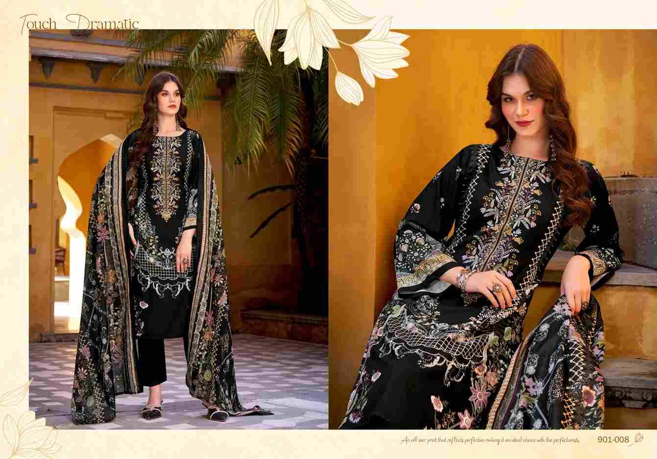Riwayat Vol-14 By Belliza 901-001 To 901-008 Series Beautiful Festive Suits Stylish Fancy Colorful Casual Wear & Ethnic Wear Pure Viscose Rayon Print Dresses At Wholesale Price