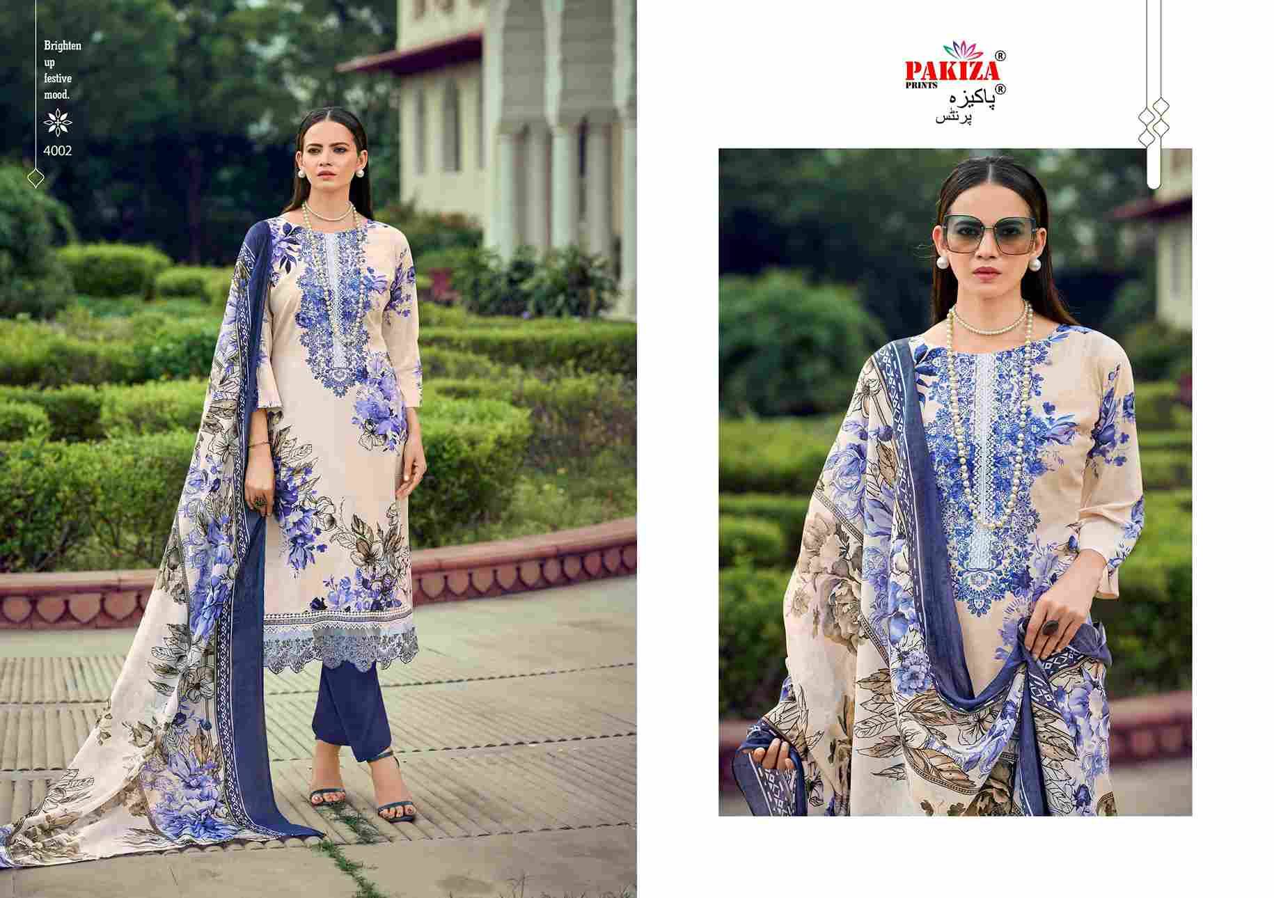 Flora Vol-4 By Pakiza Prints 4001 To 4010 Series Beautiful Festive Suits Stylish Fancy Colorful Party Wear & Occasional Wear Lawn Cotton Dresses At Wholesale Price