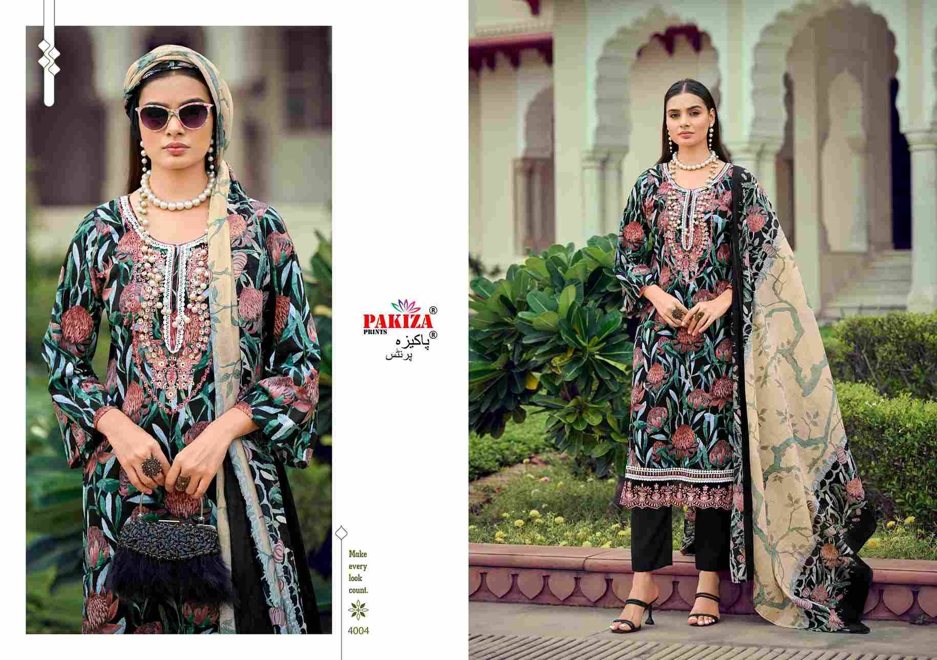 Flora Vol-4 By Pakiza Prints 4001 To 4010 Series Beautiful Festive Suits Stylish Fancy Colorful Party Wear & Occasional Wear Lawn Cotton Dresses At Wholesale Price