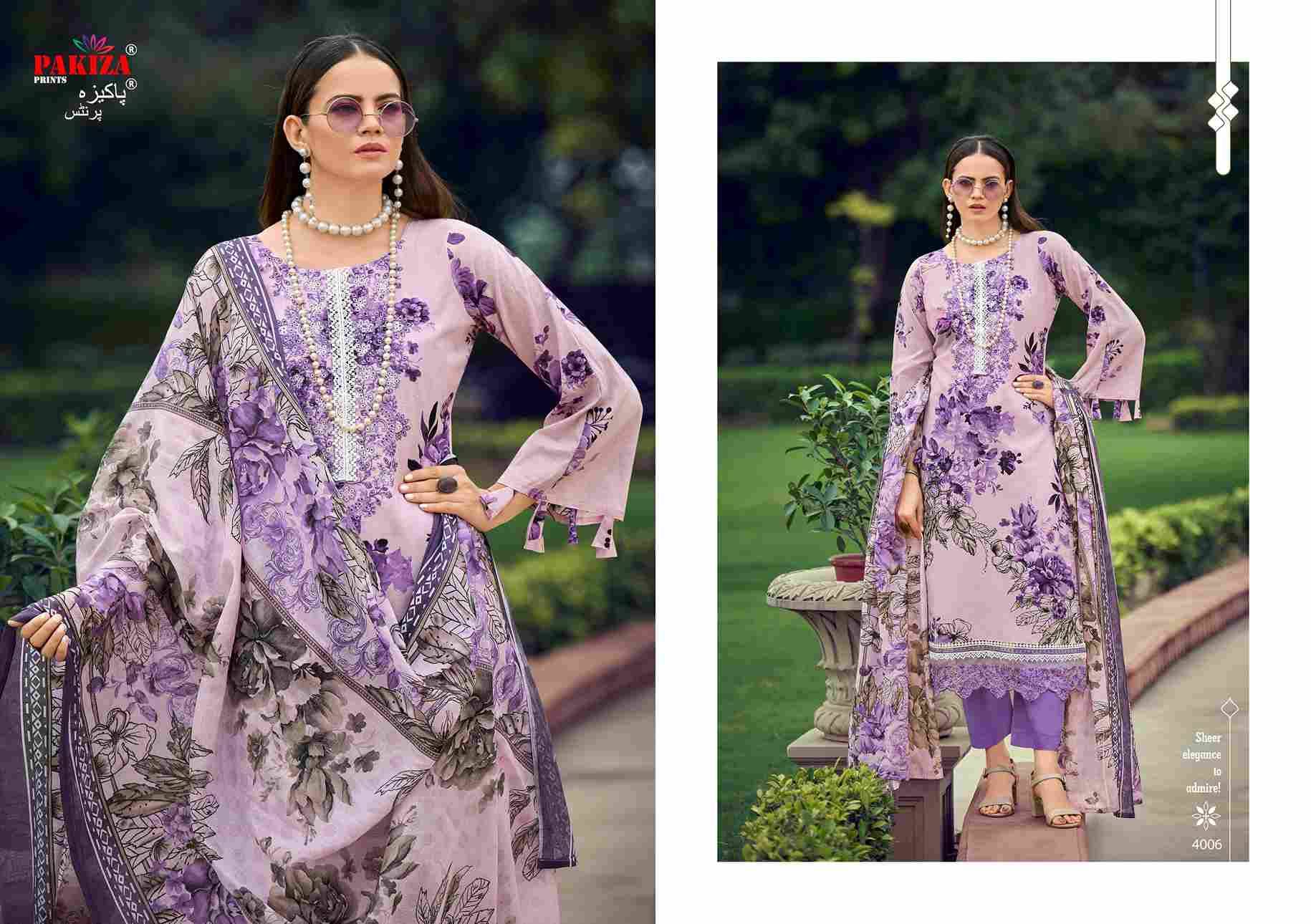 Flora Vol-4 By Pakiza Prints 4001 To 4010 Series Beautiful Festive Suits Stylish Fancy Colorful Party Wear & Occasional Wear Lawn Cotton Dresses At Wholesale Price