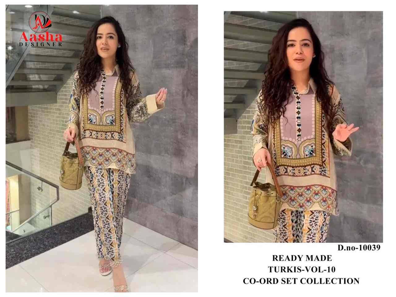 Turkis Vol-10 By Aasha Designer 10037 To 10040 Series Designer Stylish Fancy Colorful Beautiful Casual Wear & Ethnic Wear Modal Satin Co-Ords At Wholesale Price