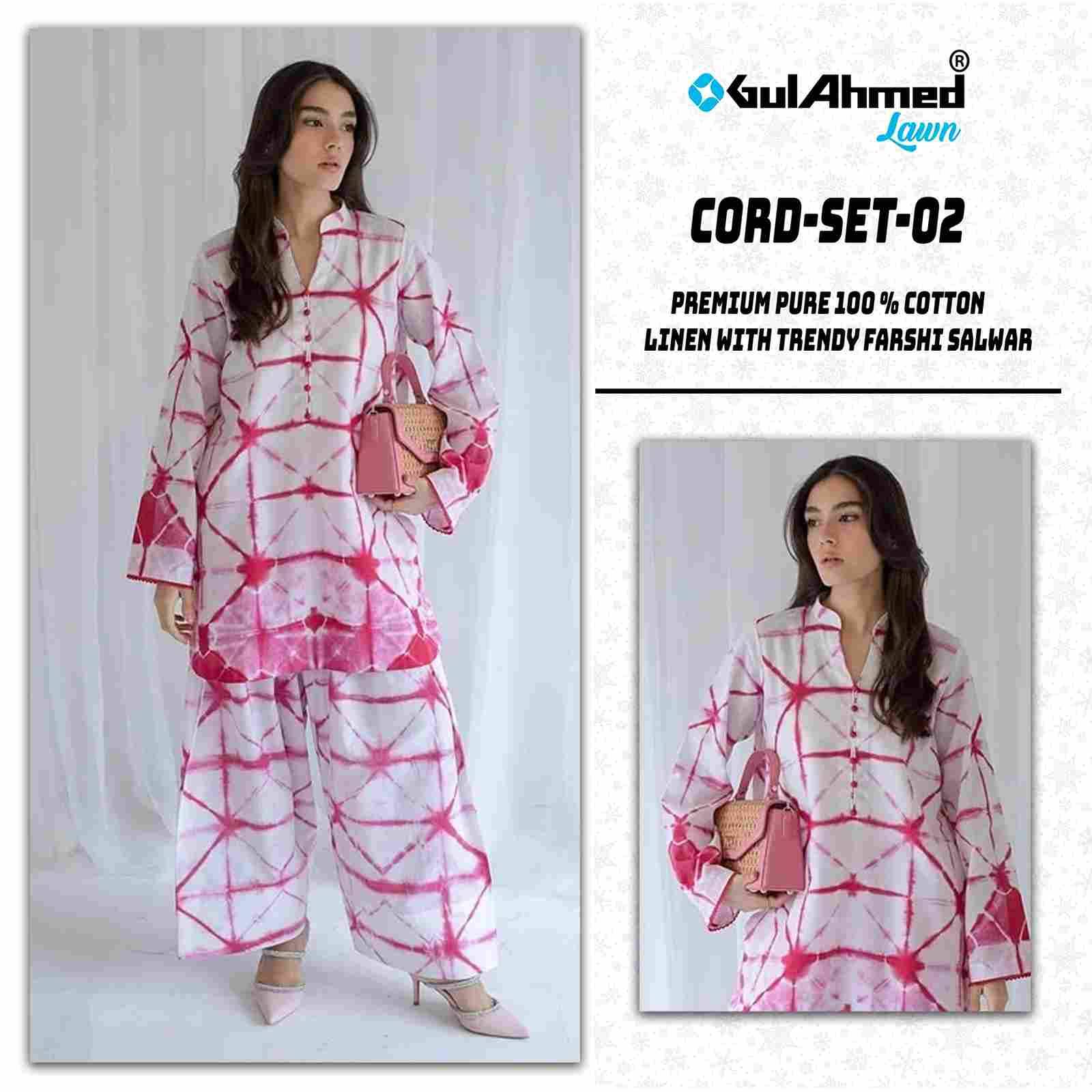 Cord-Set Vol-2 By Gull Aahmed 201 To 204 Series Designer Stylish Fancy Colorful Beautiful Casual Wear & Ethnic Wear Cotton Linen Co-Ords At Wholesale Price