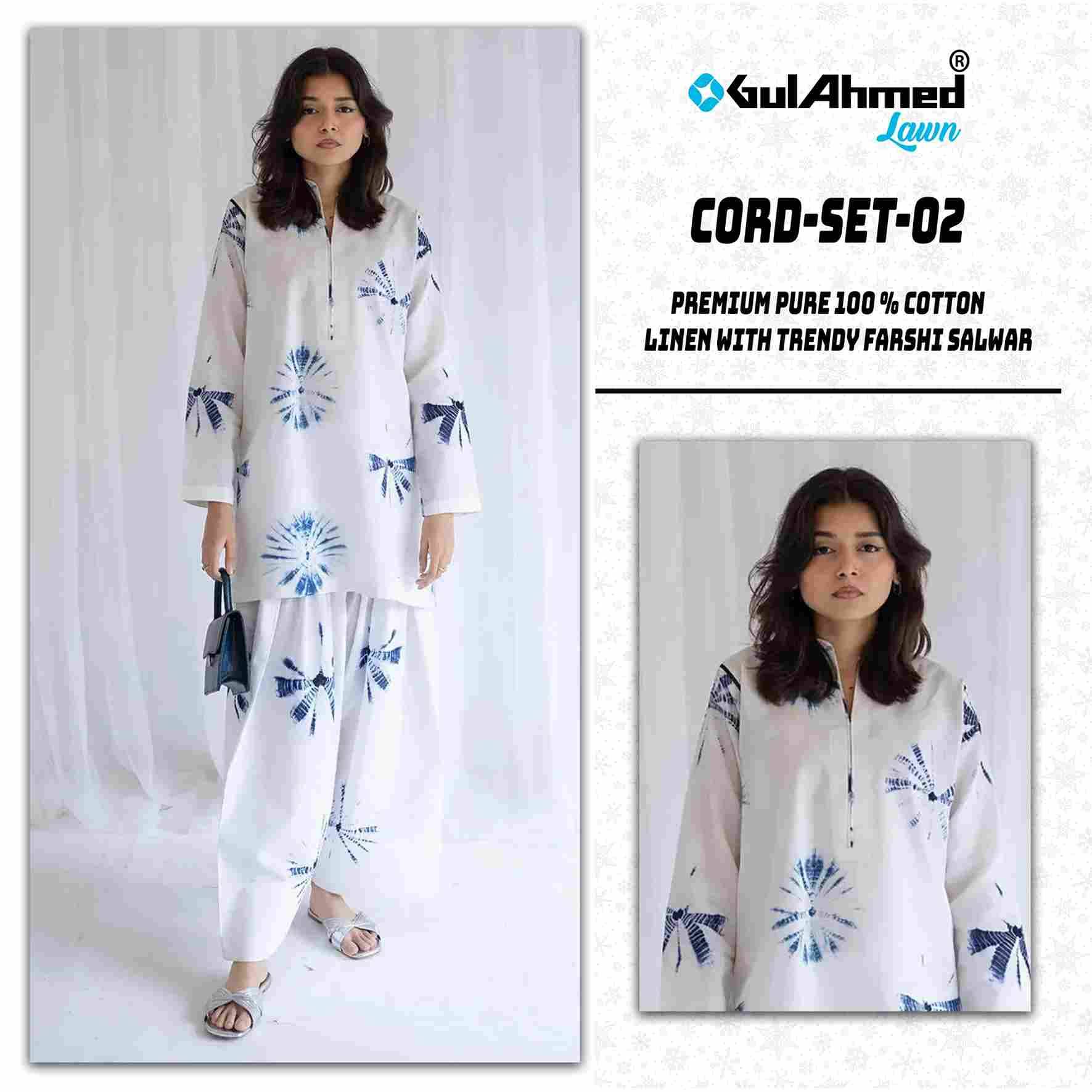 Cord-Set Vol-2 By Gull Aahmed 201 To 204 Series Designer Stylish Fancy Colorful Beautiful Casual Wear & Ethnic Wear Cotton Linen Co-Ords At Wholesale Price