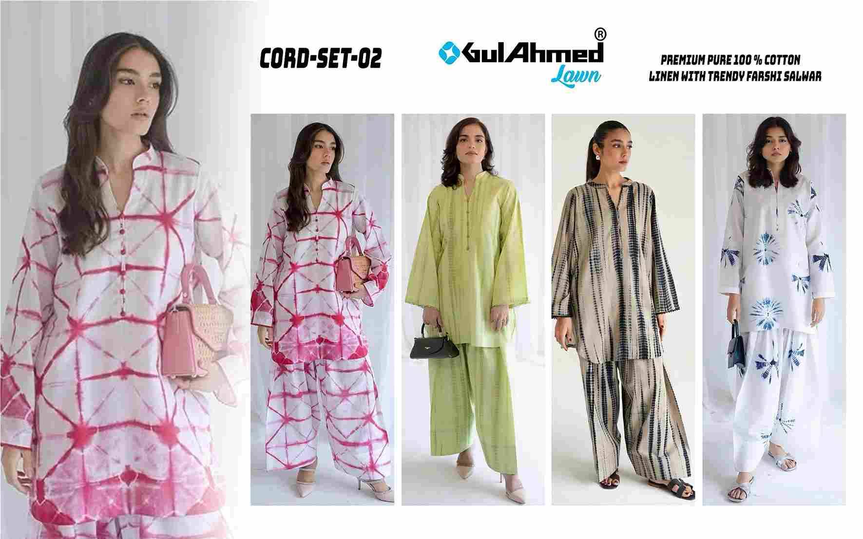 Cord-Set Vol-2 By Gull Aahmed 201 To 204 Series Designer Stylish Fancy Colorful Beautiful Casual Wear & Ethnic Wear Cotton Linen Co-Ords At Wholesale Price