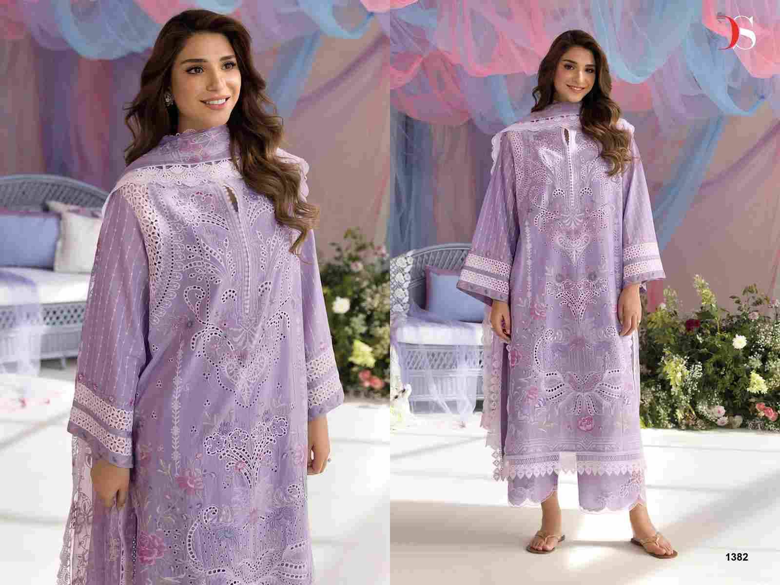 Sobia Nazir Luxury Lawn-25 Vol-2 By Deepsy Suits 1381 To 1386 Series Designer Pakistani Suits Beautiful Fancy Stylish Colorful Party Wear & Occasional Wear Pure Cotton Dresses At Wholesale Price