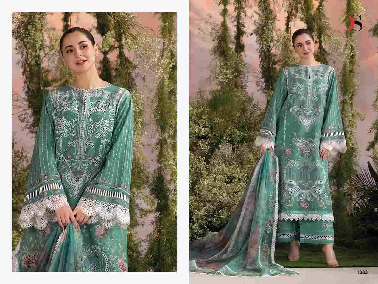 Sobia Nazir Luxury Lawn-25 Vol-2 By Deepsy Suits 1381 To 1386 Series Designer Pakistani Suits Beautiful Fancy Stylish Colorful Party Wear & Occasional Wear Pure Cotton Dresses At Wholesale Price