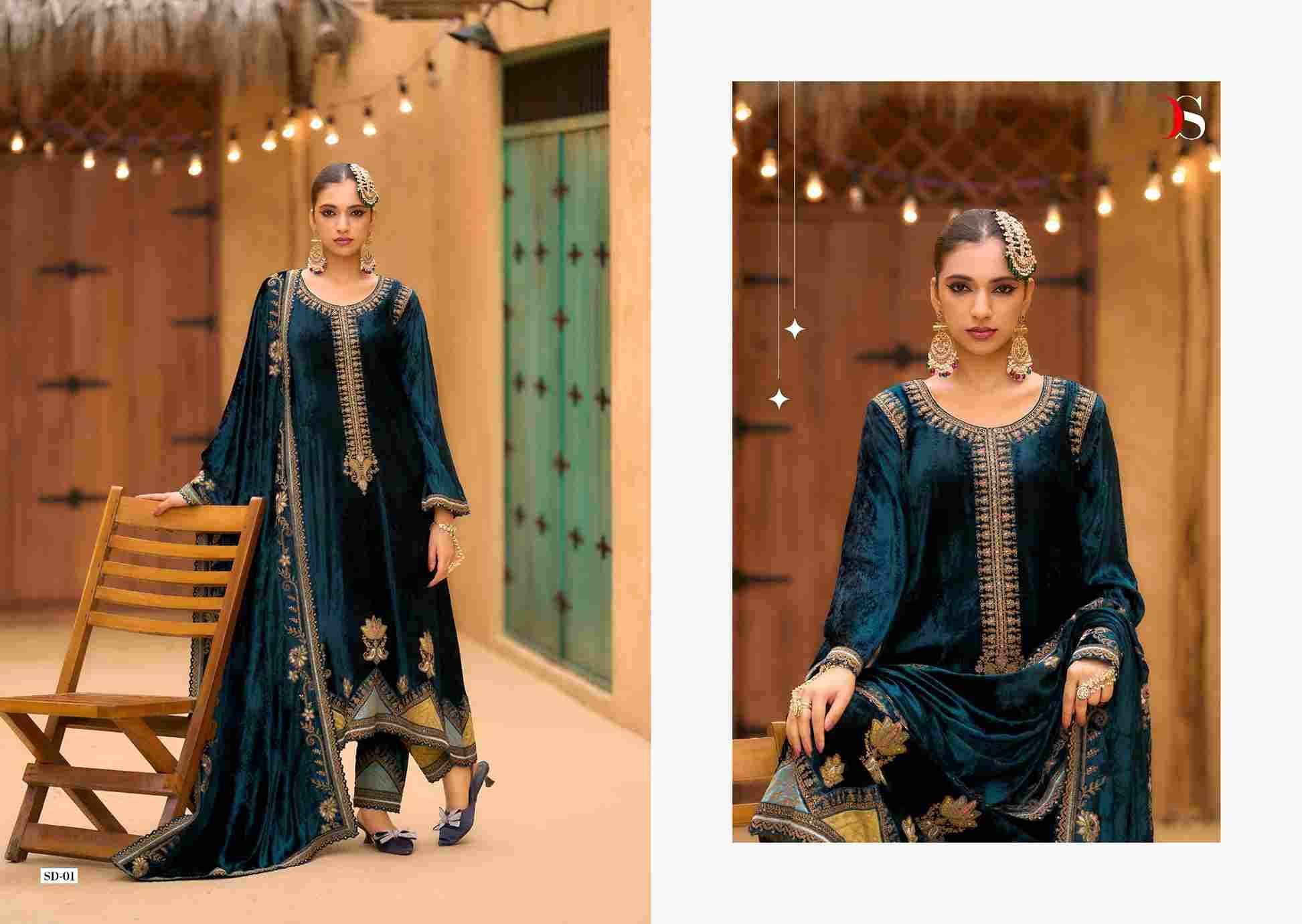 Rang E Bahar By Deepsy Suits 01 To 06 Series Designer Pakistani Suits Beautiful Fancy Stylish Colorful Party Wear & Occasional Wear Pure Viscose Velvet Dresses At Wholesale Price