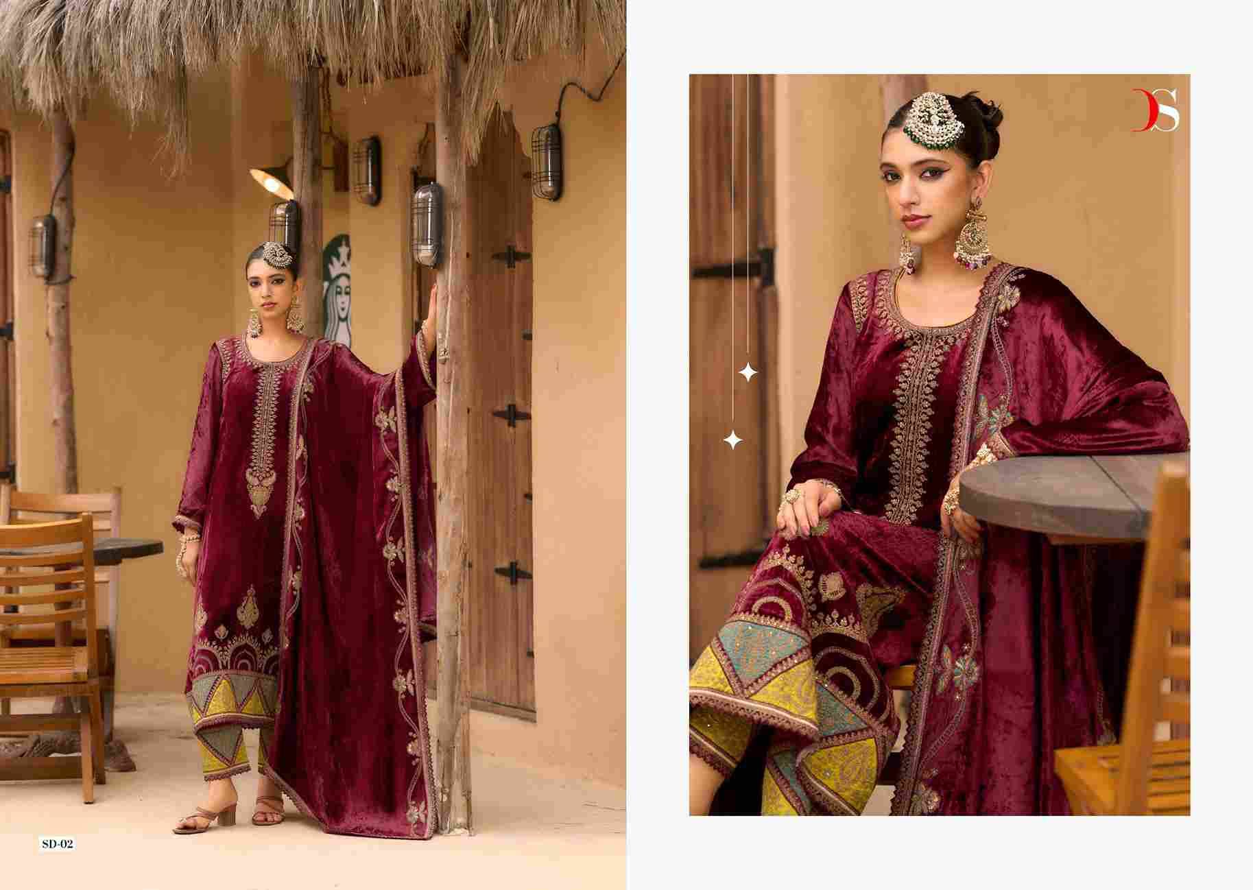Rang E Bahar By Deepsy Suits 01 To 06 Series Designer Pakistani Suits Beautiful Fancy Stylish Colorful Party Wear & Occasional Wear Pure Viscose Velvet Dresses At Wholesale Price