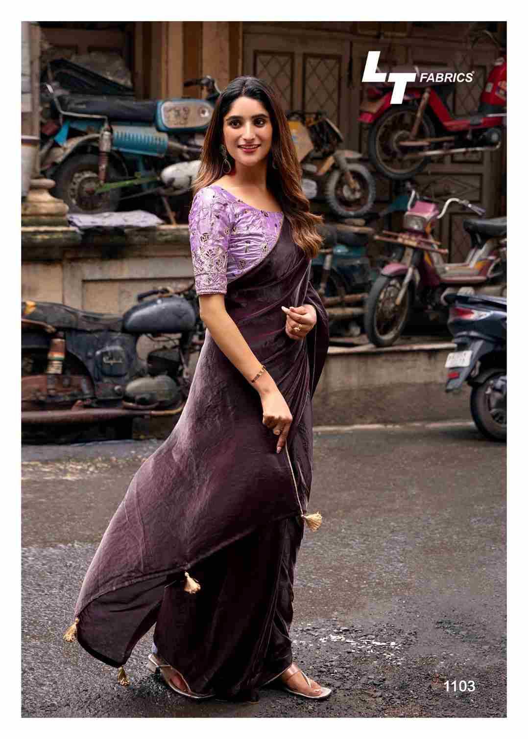 Utopia Vol-11 By Lt Fabrics 1101 To 1106 Series Indian Traditional Wear Collection Beautiful Stylish Fancy Colorful Party Wear & Occasional Wear Malai Silk Sarees At Wholesale Price