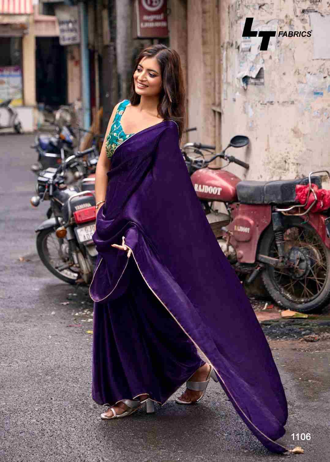 Utopia Vol-11 By Lt Fabrics 1101 To 1106 Series Indian Traditional Wear Collection Beautiful Stylish Fancy Colorful Party Wear & Occasional Wear Malai Silk Sarees At Wholesale Price