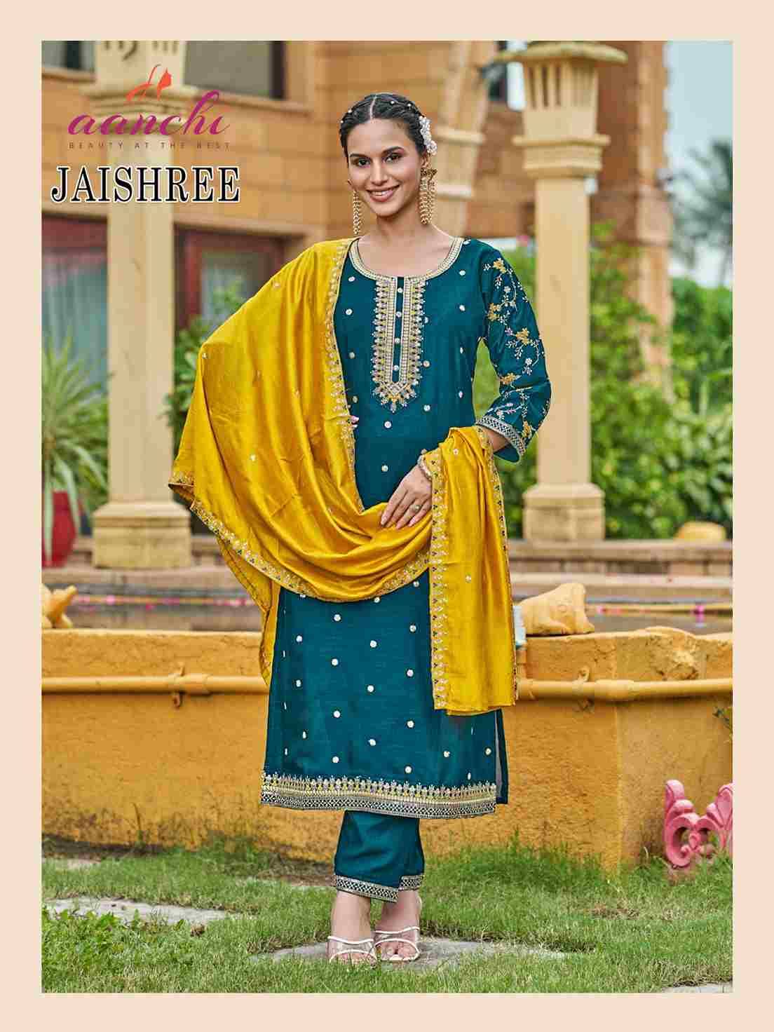 Jayshree By Aanchi 01 To 03 Series Beautiful Festive Suits Colorful Stylish Fancy Casual Wear & Ethnic Wear Vichitra Silk Dresses At Wholesale Price