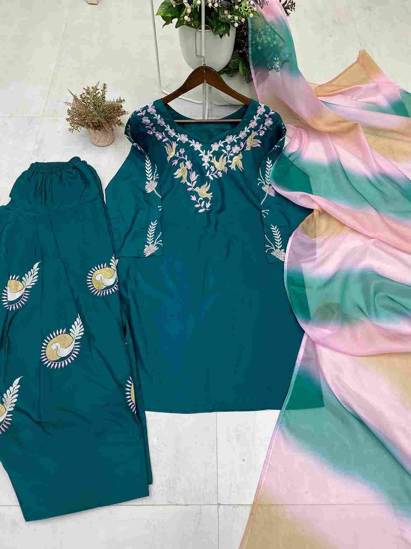 Be-367 By Fashid Wholesale Beautiful Suits Colorful Stylish Fancy Casual Wear & Ethnic Wear French Crepe Dresses At Wholesale Price