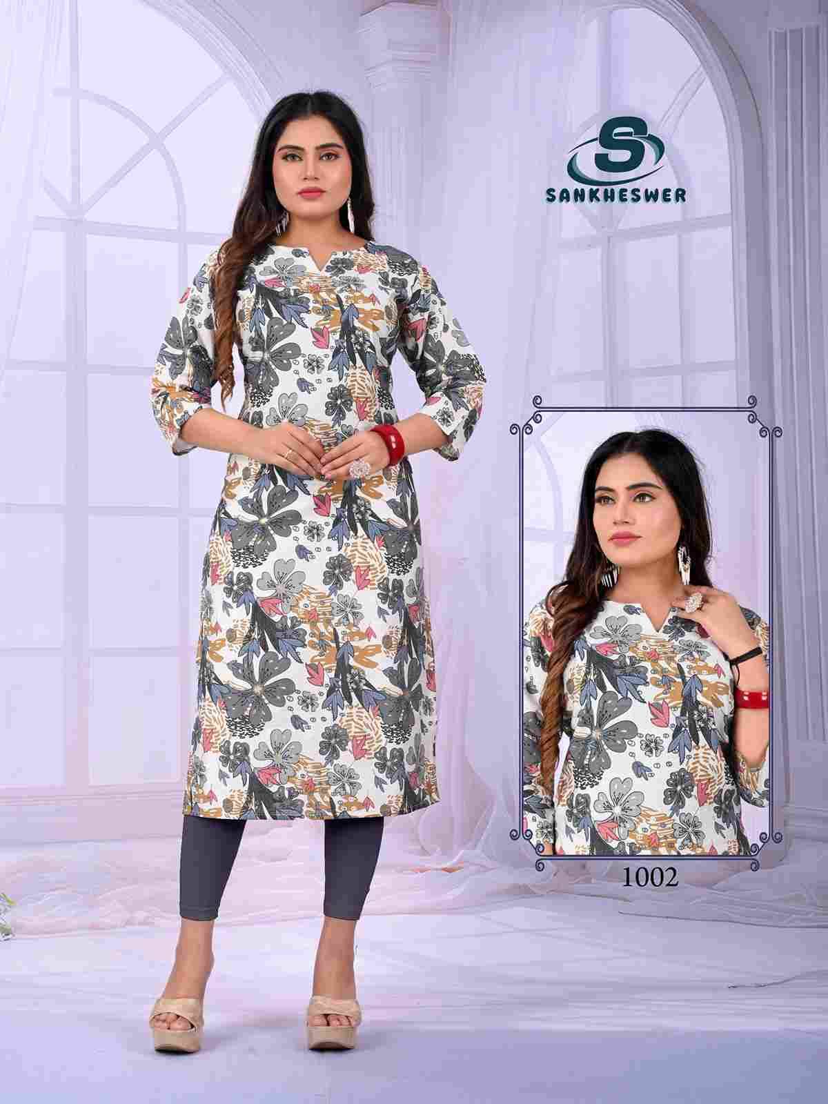 Apple By Sankheswer 1001 To 1008 Series Designer Stylish Fancy Colorful Beautiful Party Wear & Ethnic Wear Collection Heavy Vertican Kurtis At Wholesale Price