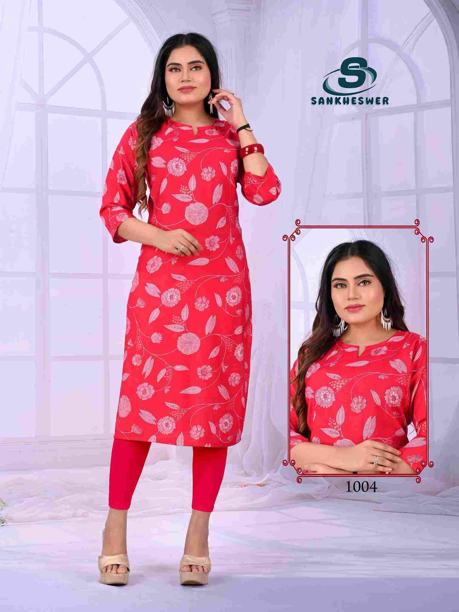 Apple By Sankheswer 1001 To 1008 Series Designer Stylish Fancy Colorful Beautiful Party Wear & Ethnic Wear Collection Heavy Vertican Kurtis At Wholesale Price