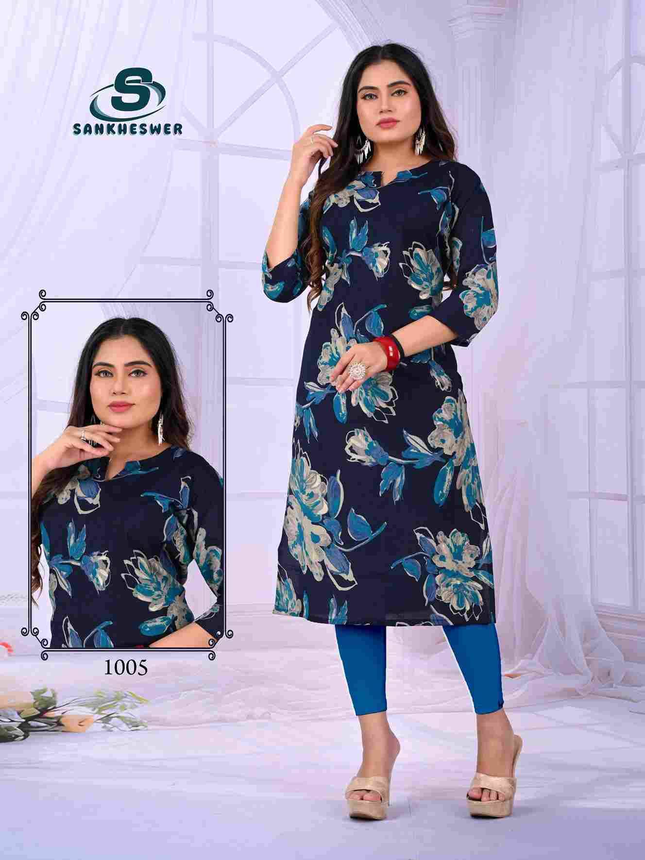 Apple By Sankheswer 1001 To 1008 Series Designer Stylish Fancy Colorful Beautiful Party Wear & Ethnic Wear Collection Heavy Vertican Kurtis At Wholesale Price