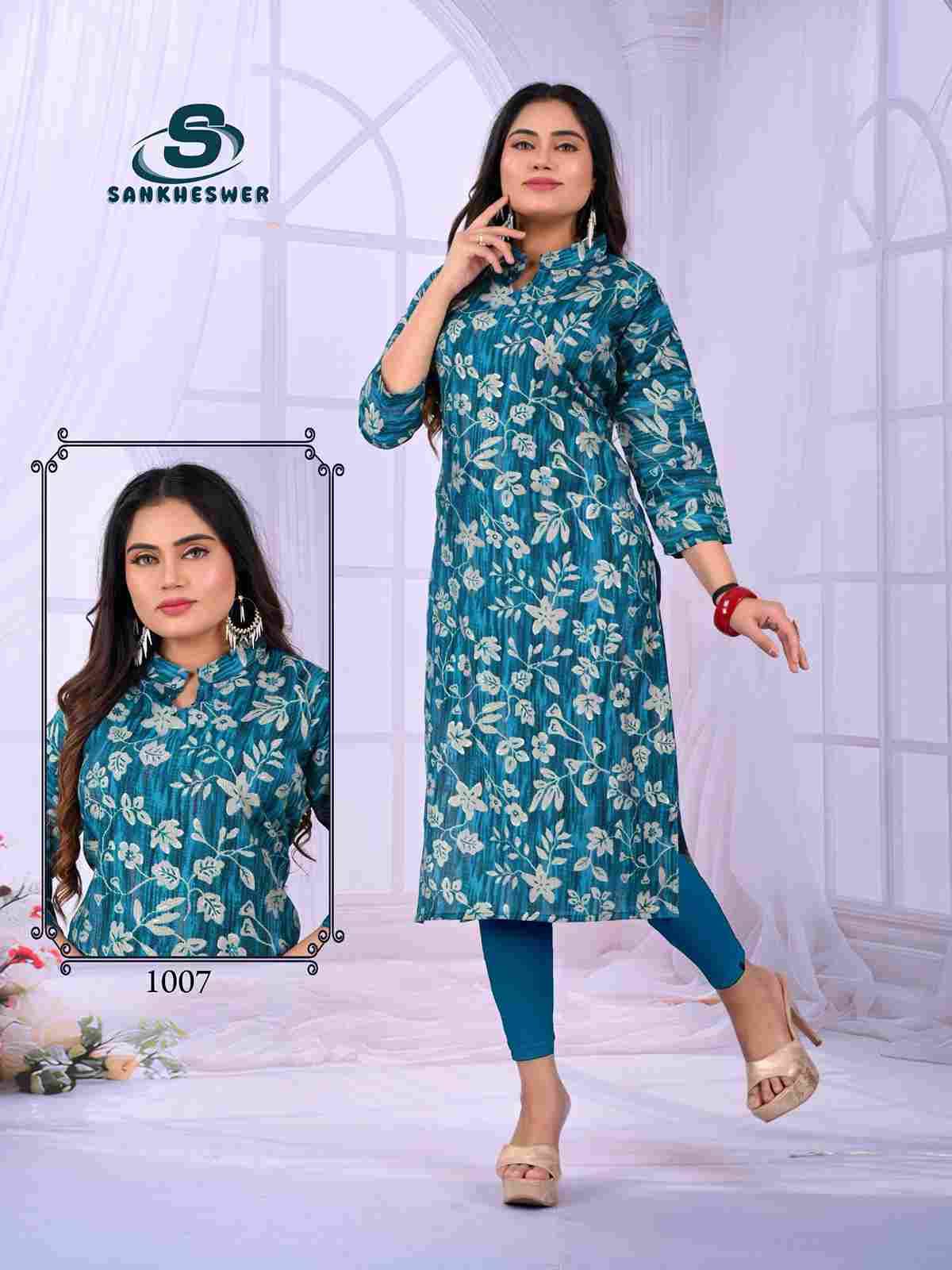 Apple By Sankheswer 1001 To 1008 Series Designer Stylish Fancy Colorful Beautiful Party Wear & Ethnic Wear Collection Heavy Vertican Kurtis At Wholesale Price