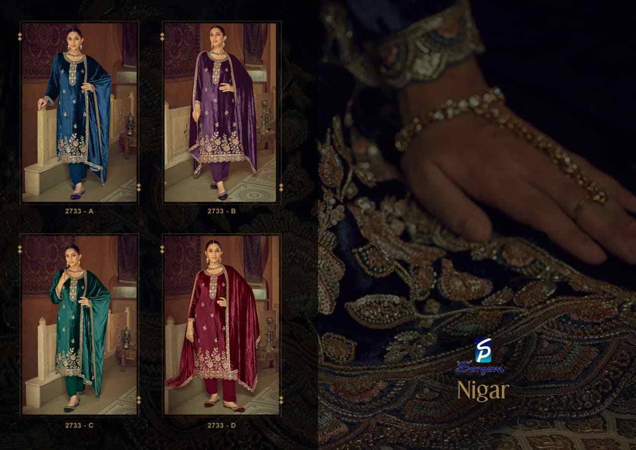 Nigar By Sargam Prints 2733-A To 2733-D Series Beautiful Festive Suits Stylish Fancy Colorful Casual Wear & Ethnic Wear Pure Viscose Silk Print Dresses At Wholesale Price