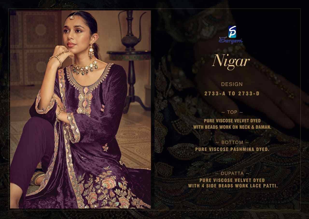 Nigar By Sargam Prints 2733-A To 2733-D Series Beautiful Festive Suits Stylish Fancy Colorful Casual Wear & Ethnic Wear Pure Viscose Silk Print Dresses At Wholesale Price