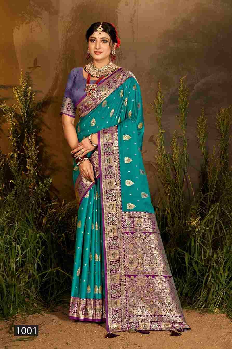 Mughal Silk Vol-1 By Saroj 1001 To 1006 Series Indian Traditional Wear Collection Beautiful Stylish Fancy Colorful Party Wear & Occasional Wear Soft Silk Sarees At Wholesale Price